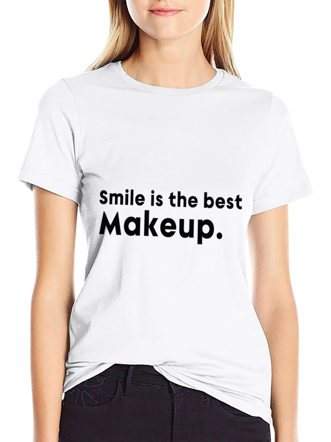 Smile is the Best Makeup Graphic Tee