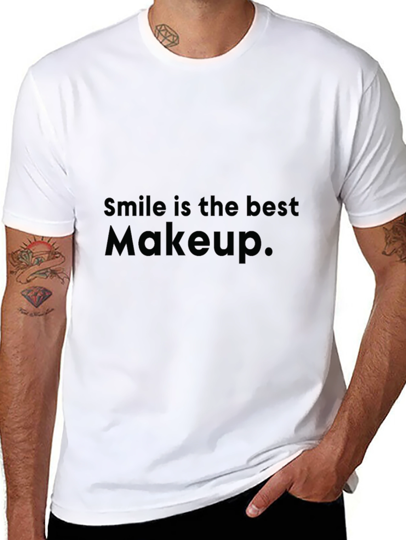 Smile is the Best Makeup Graphic Tee