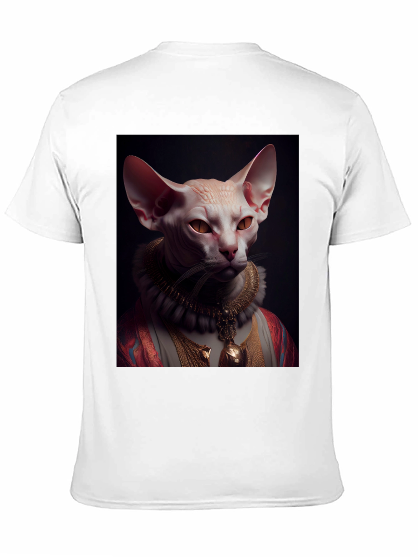 Sphynx Cat Portrait T-Shirt - Regal Feline Tee