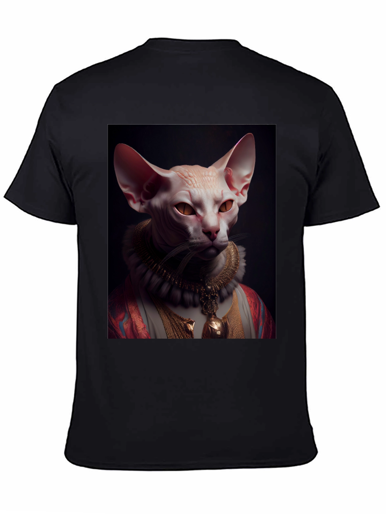 Sphynx Cat Portrait T-Shirt - Regal Feline Tee