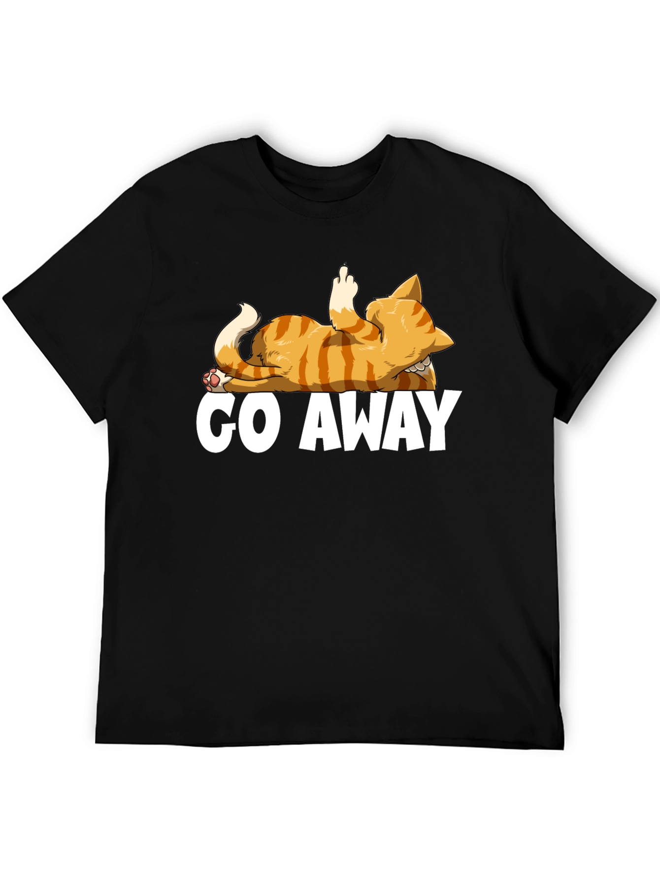 Go Away Cat T-Shirt - Funny Rude Kitten Tee