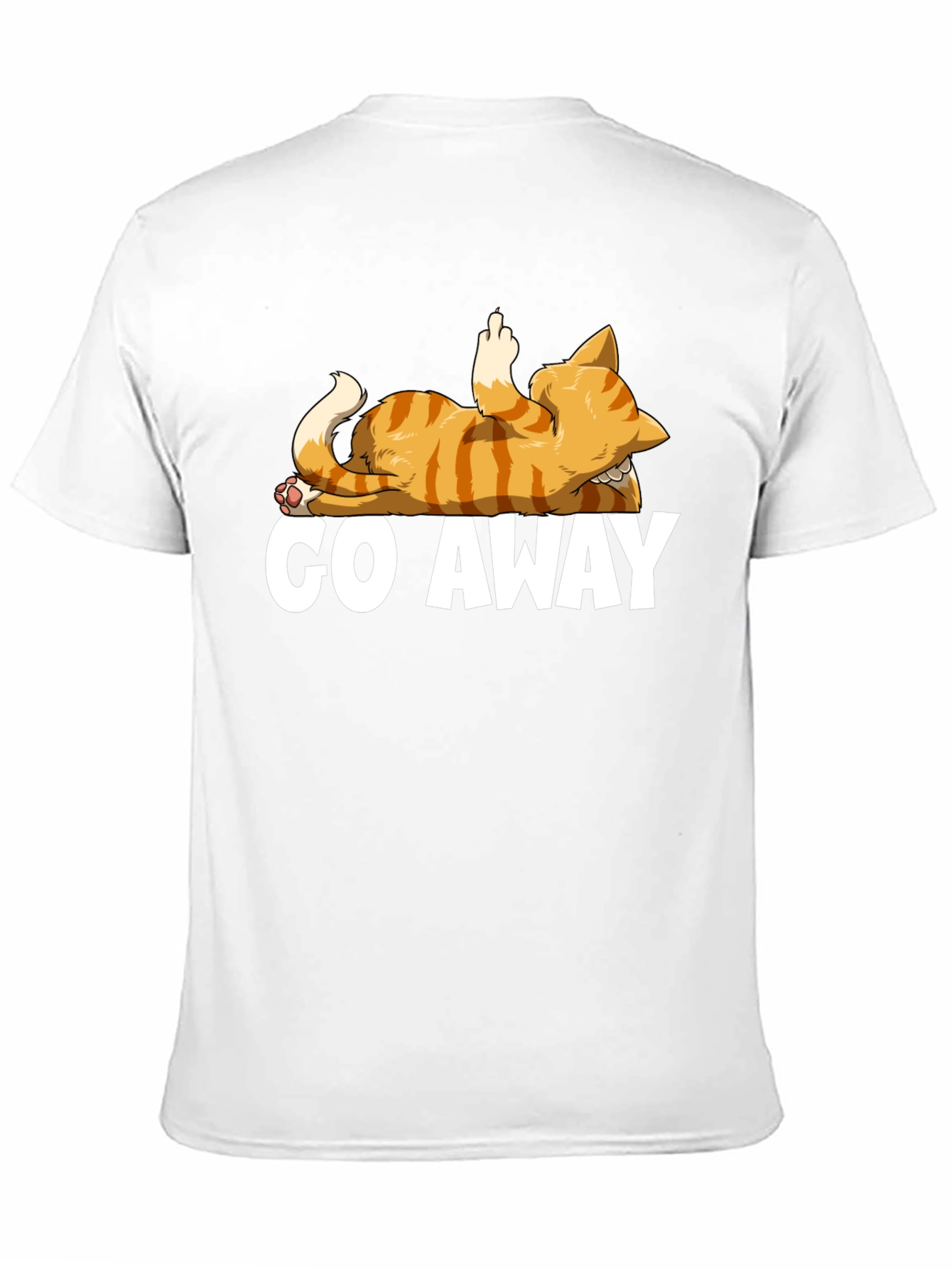 Go Away Cat T-Shirt - Funny Rude Kitten Tee