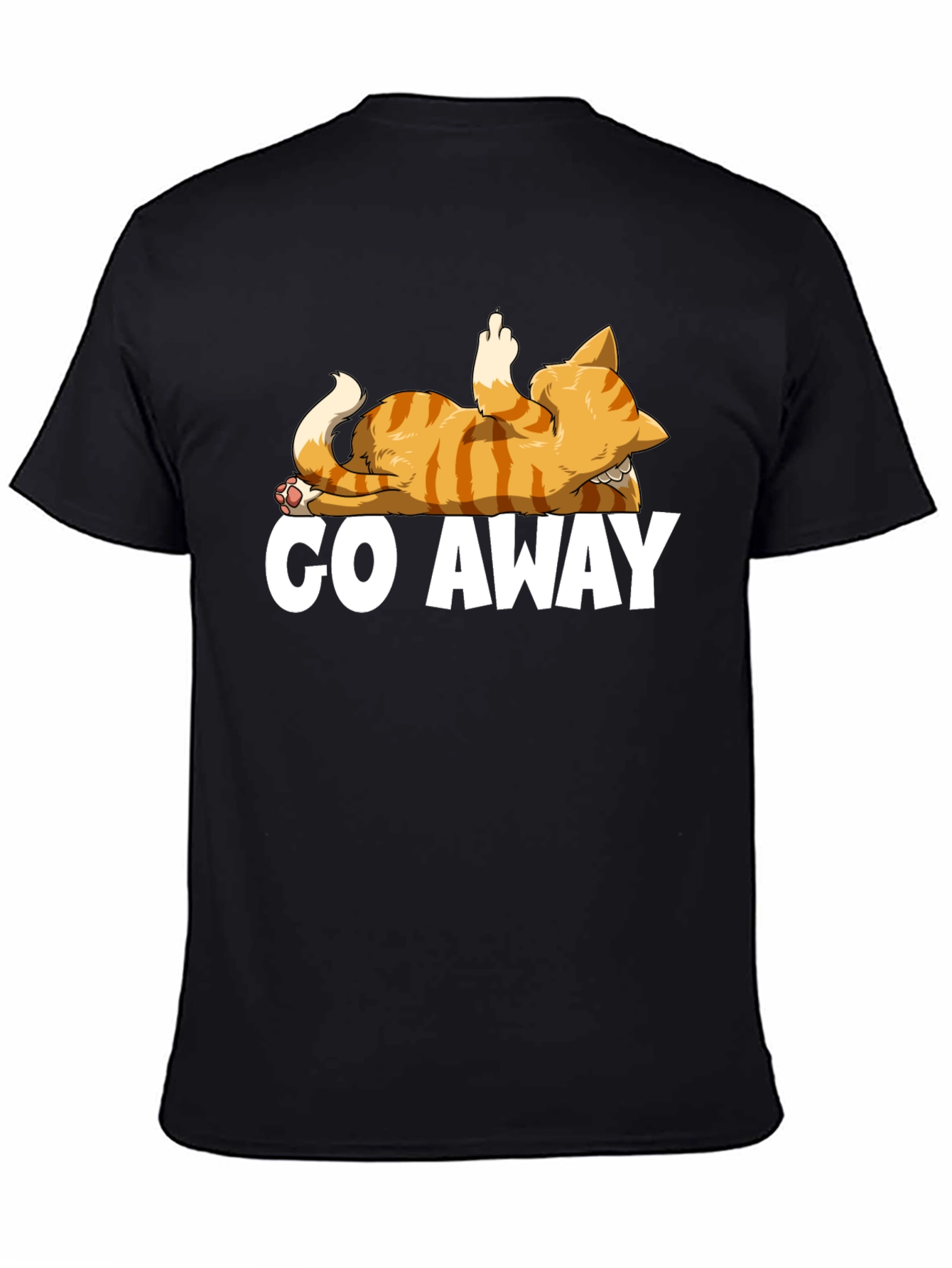 Go Away Cat T-Shirt - Funny Rude Kitten Tee