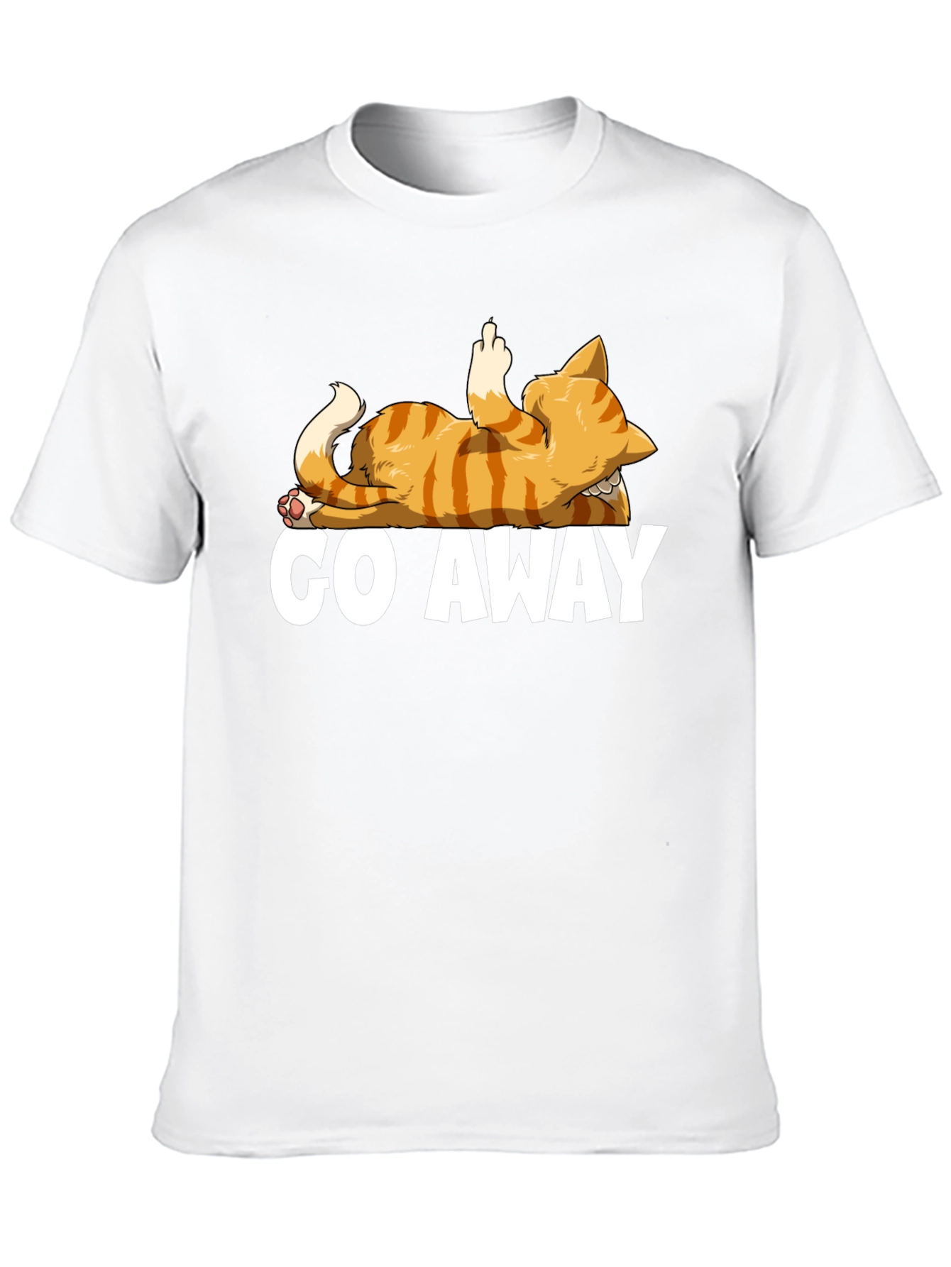 Go Away Cat T-Shirt - Funny Rude Kitten Tee