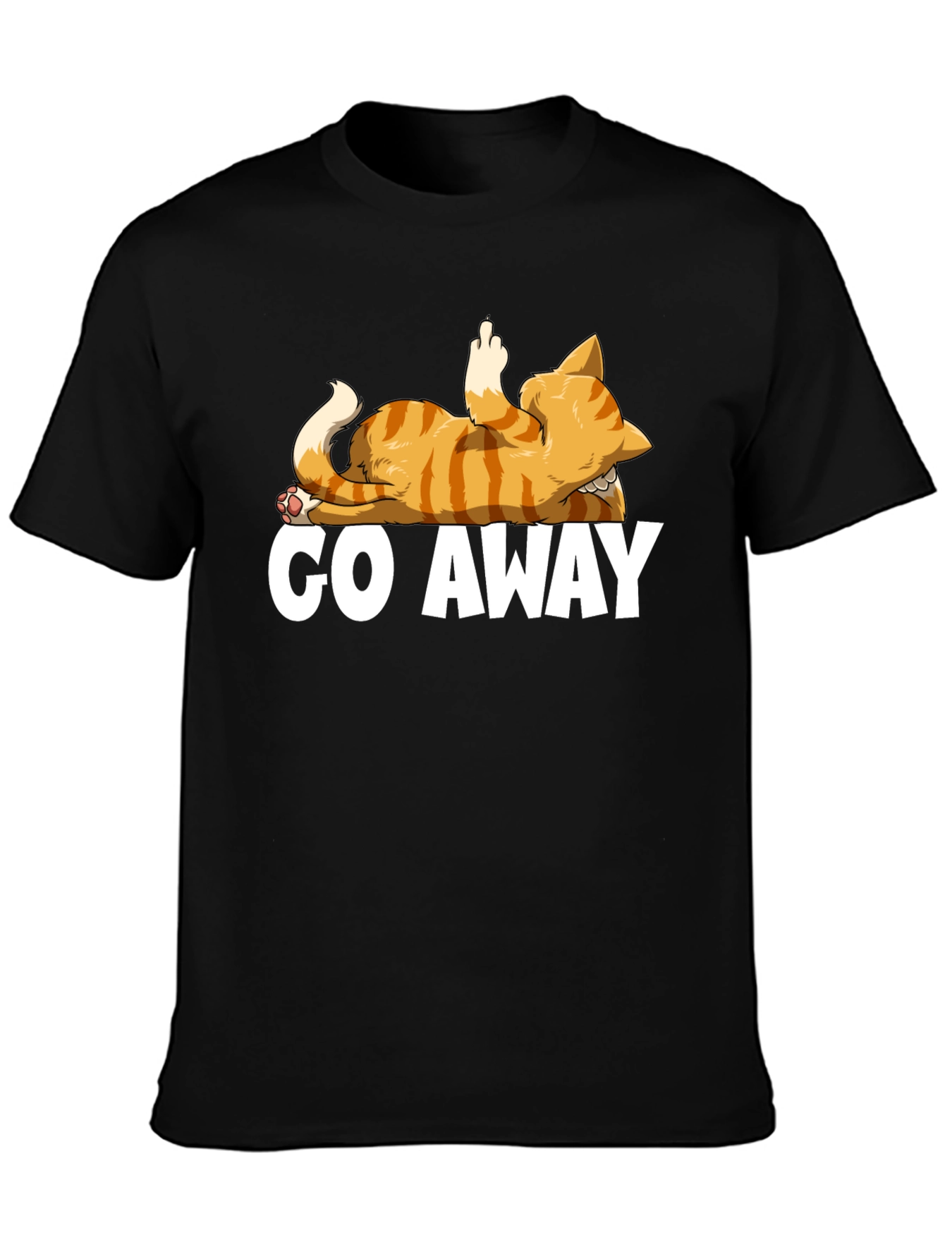 Go Away Cat T-Shirt - Funny Rude Kitten Tee