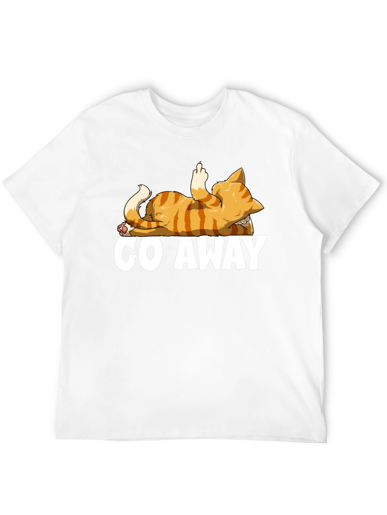Go Away Cat T-Shirt - Funny Rude Kitten Tee