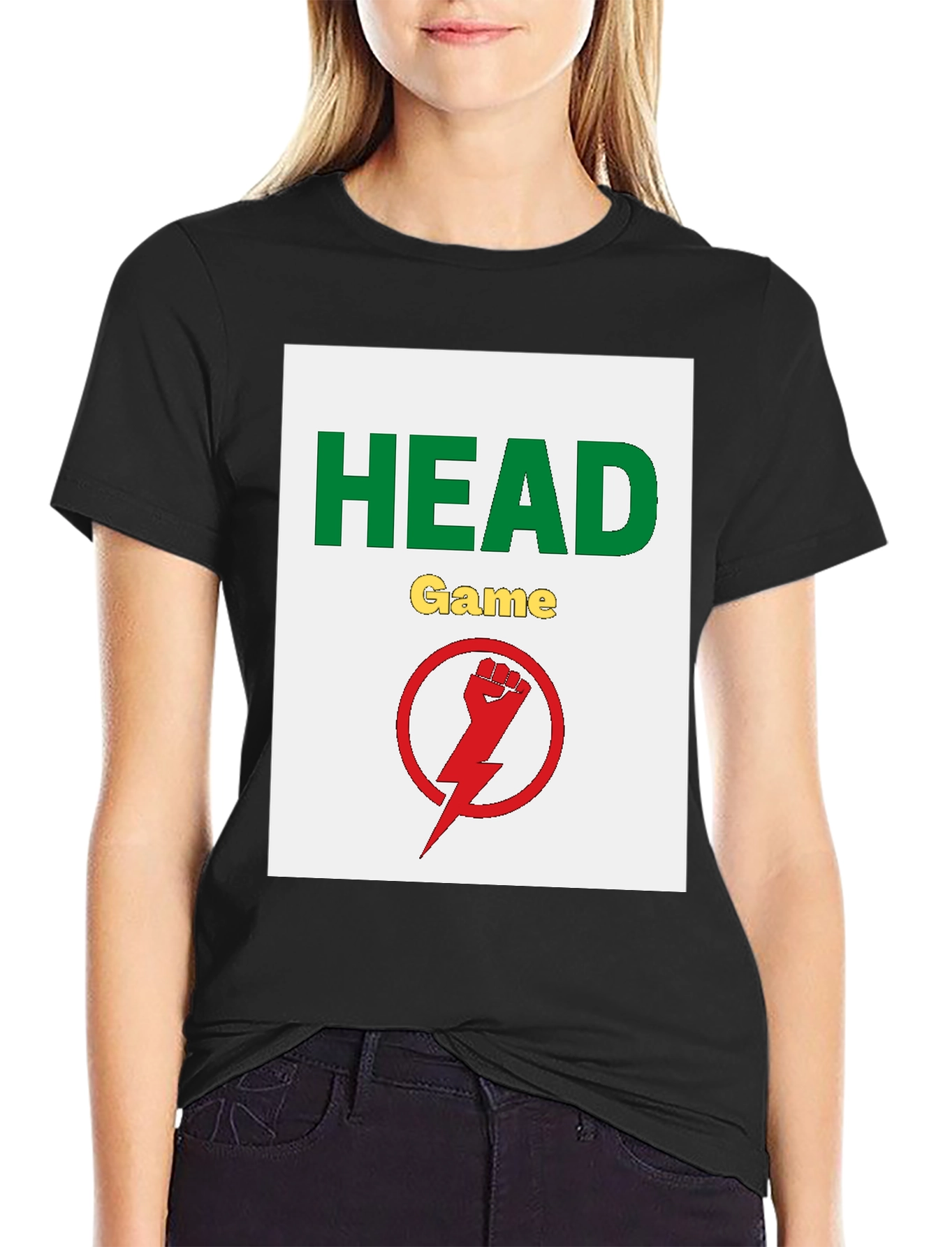 Head Game Graphic Tee - Black