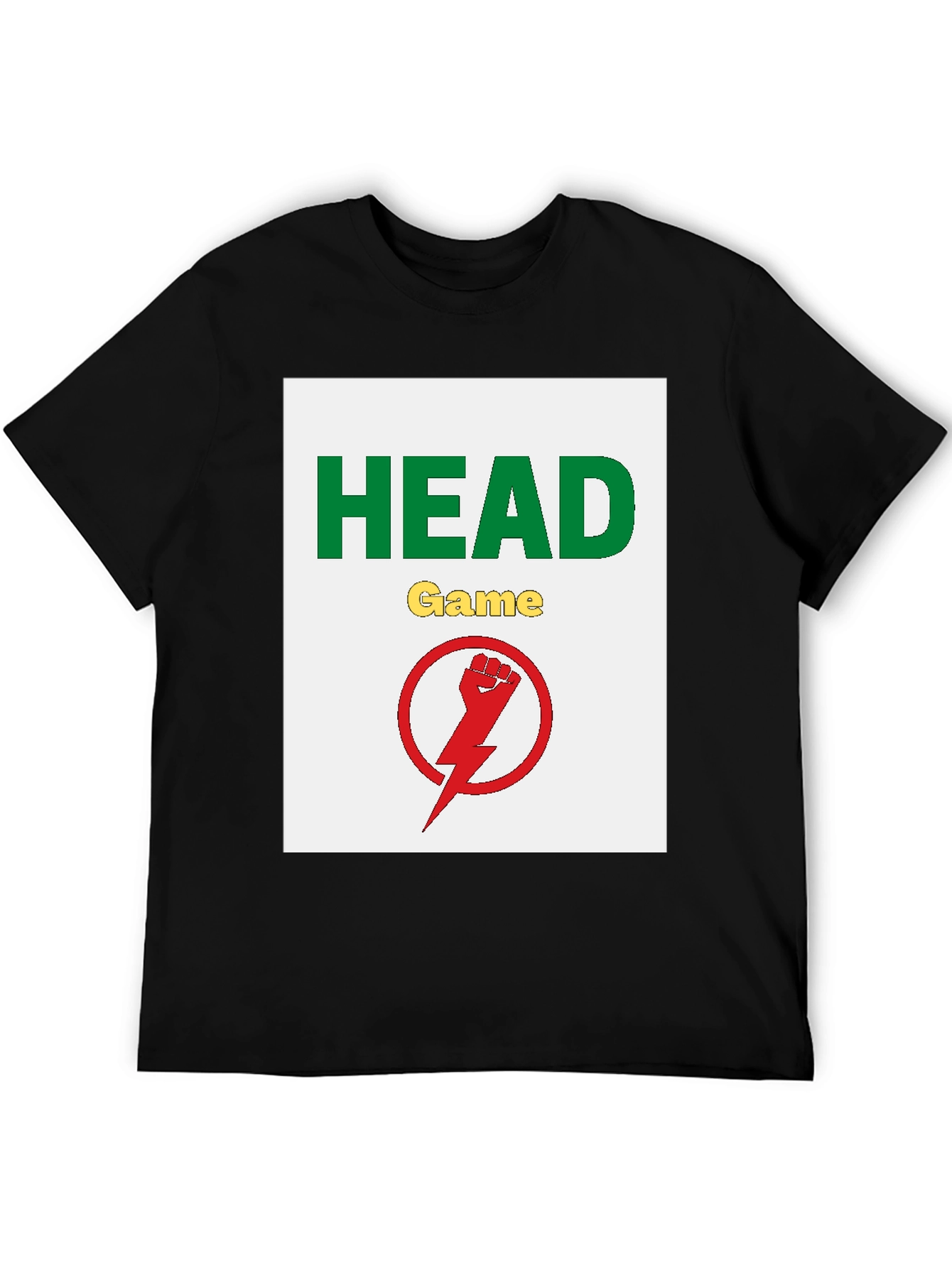 Head Game Graphic Tee - Black