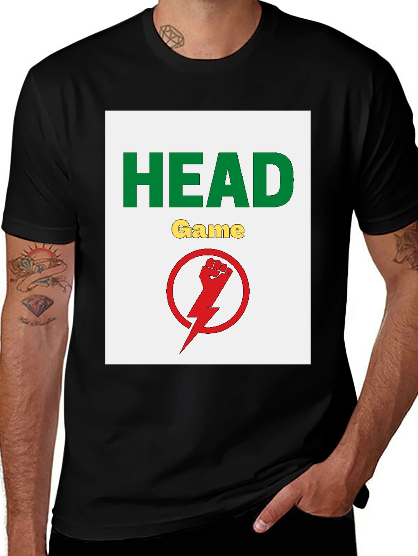 Head Game Graphic Tee - Black