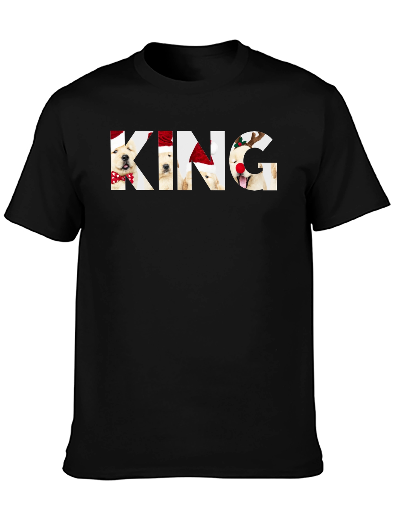 King Dog Christmas T-Shirt