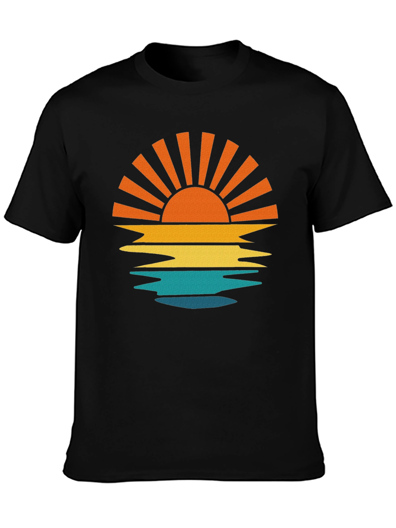 Sunset Graphic T-Shirt Retro Style