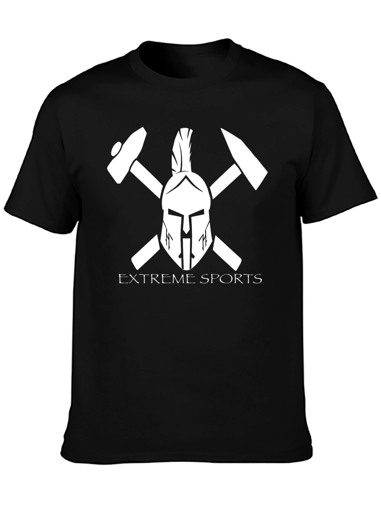 Extreme Sports Spartan Helmet Graphic T-Shirt