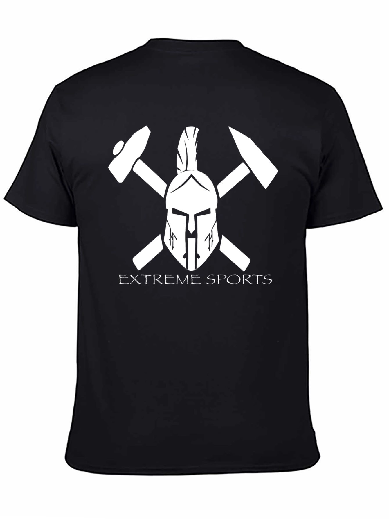 Extreme Sports Spartan Helmet Graphic T-Shirt