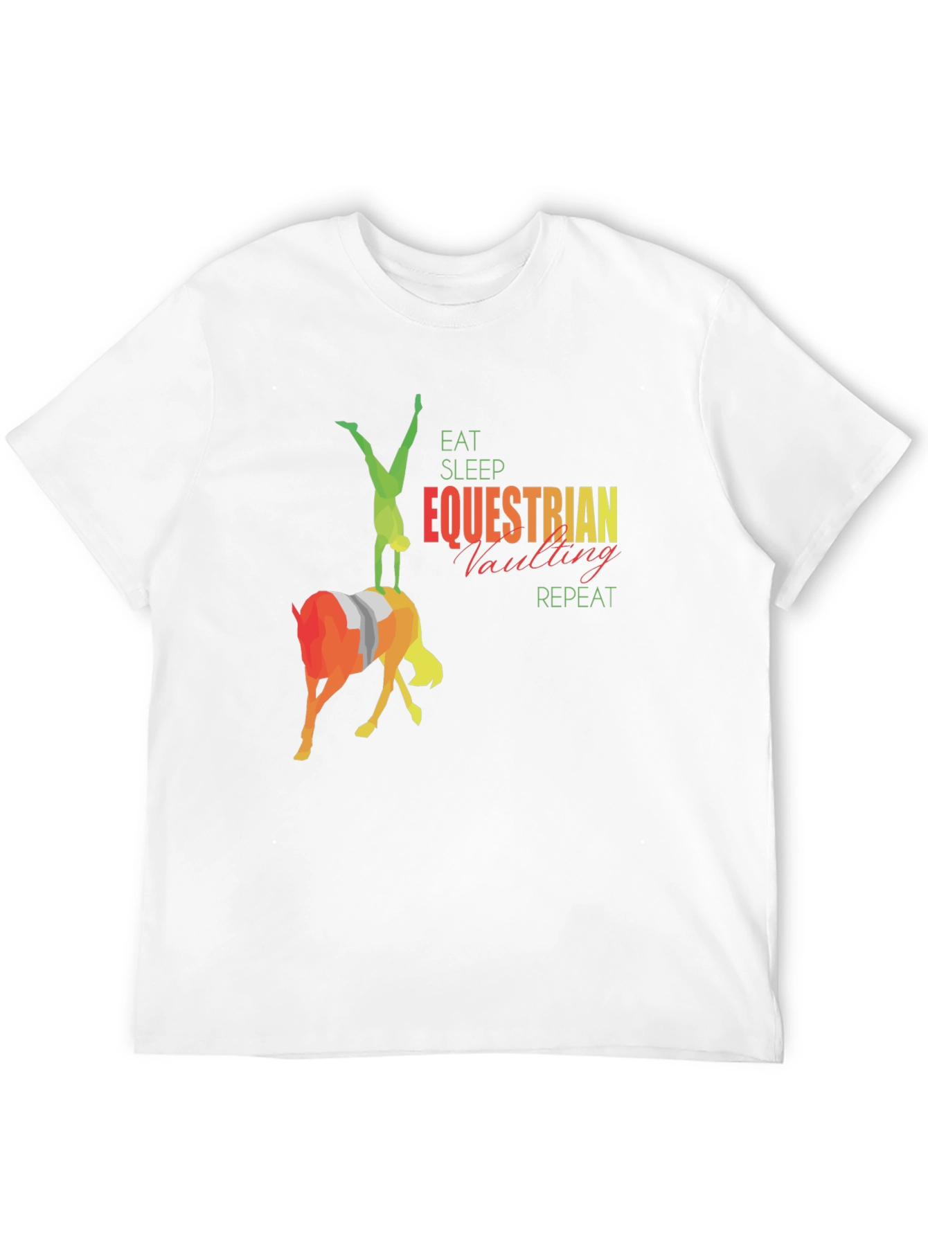 Equestrian Vaulting T-Shirt - Eat Sleep Repeat
