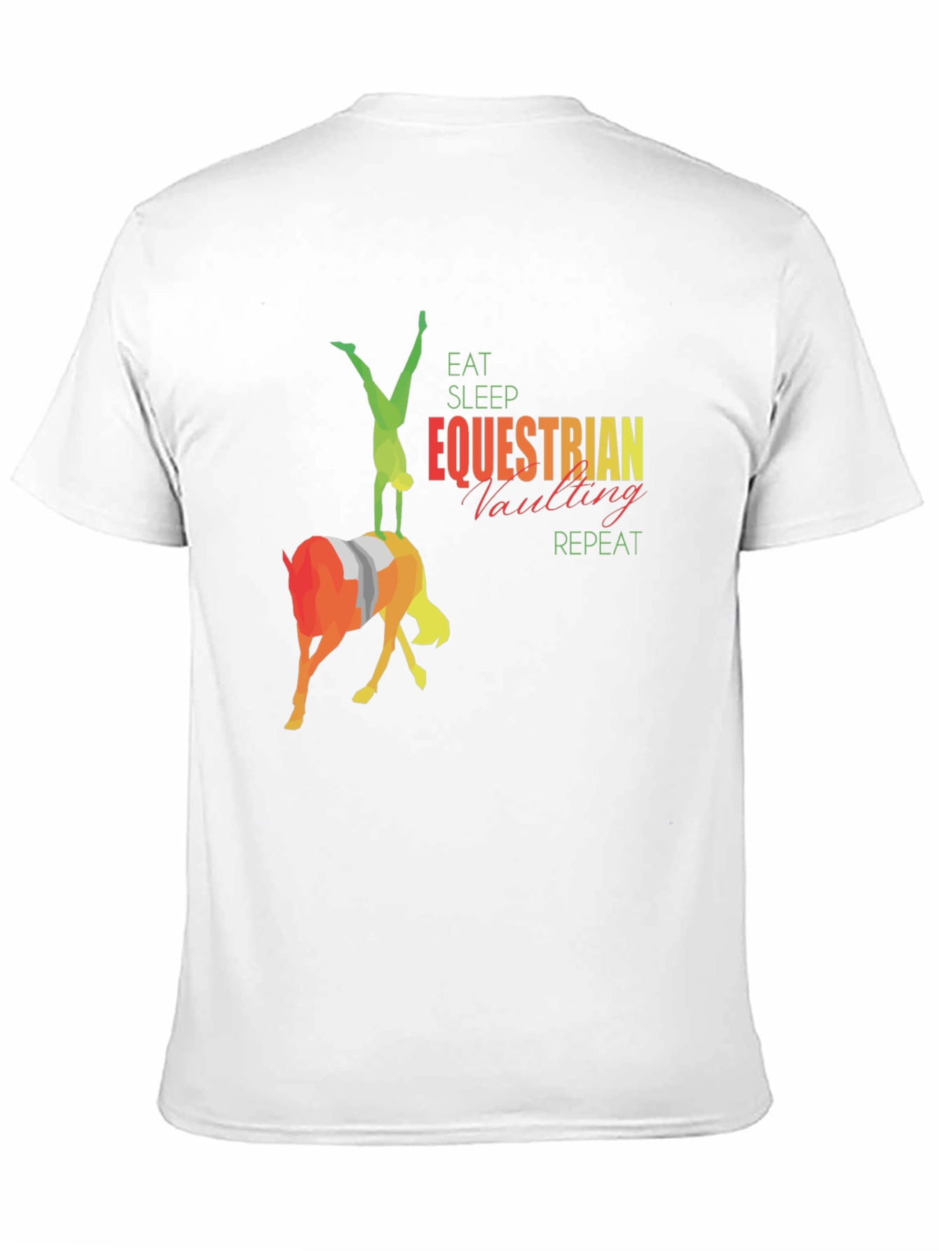 Equestrian Vaulting T-Shirt - Eat Sleep Repeat
