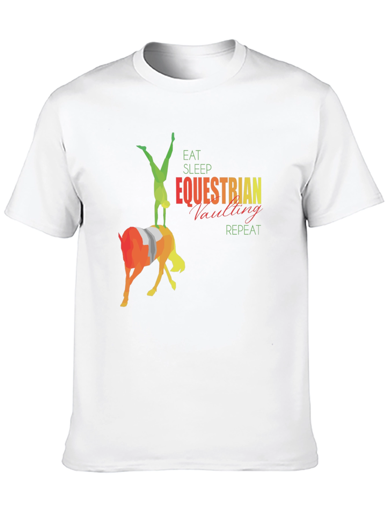 Equestrian Vaulting T-Shirt - Eat Sleep Repeat