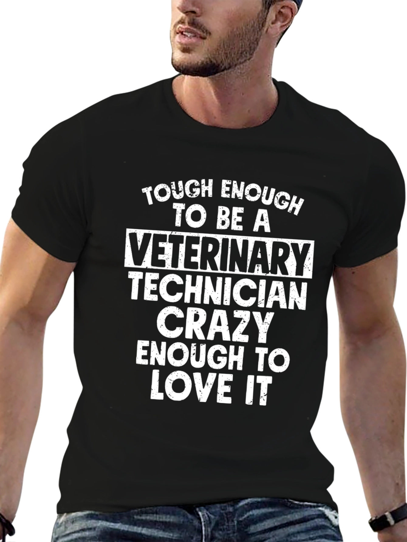 Veterinary Technician Crazy Enough to Love It T-Shirt