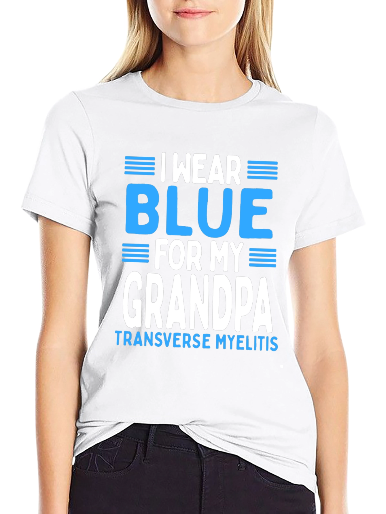 I Wear Blue for My Grandpa T-Shirt