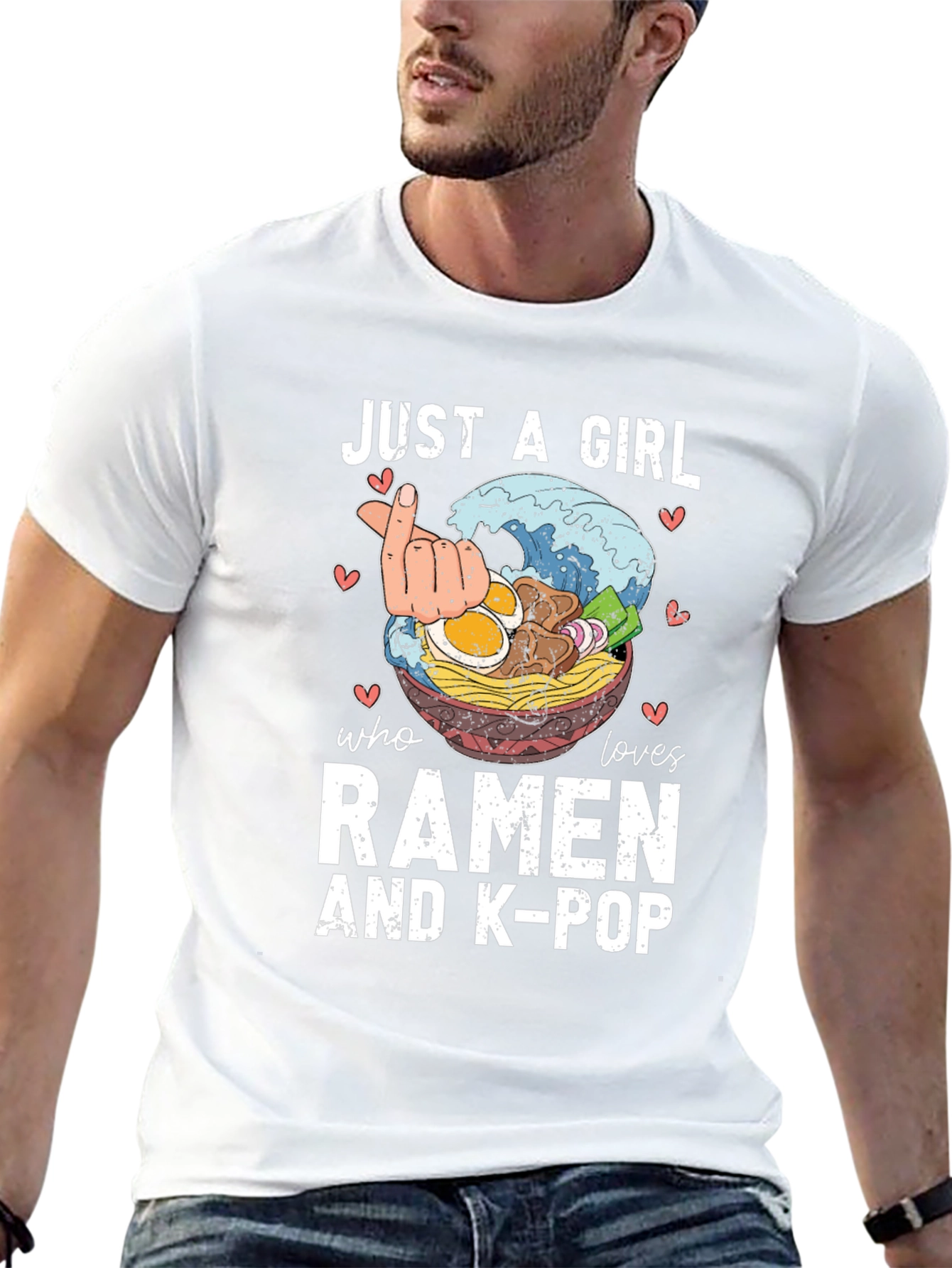 Just A Girl Who Loves Ramen & K-Pop T-Shirt