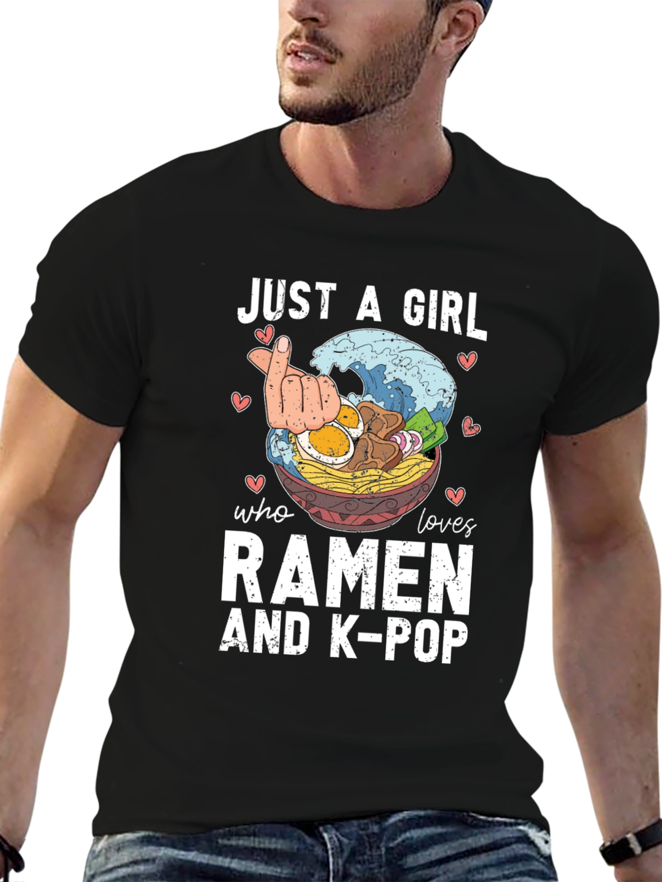 Just A Girl Who Loves Ramen & K-Pop T-Shirt