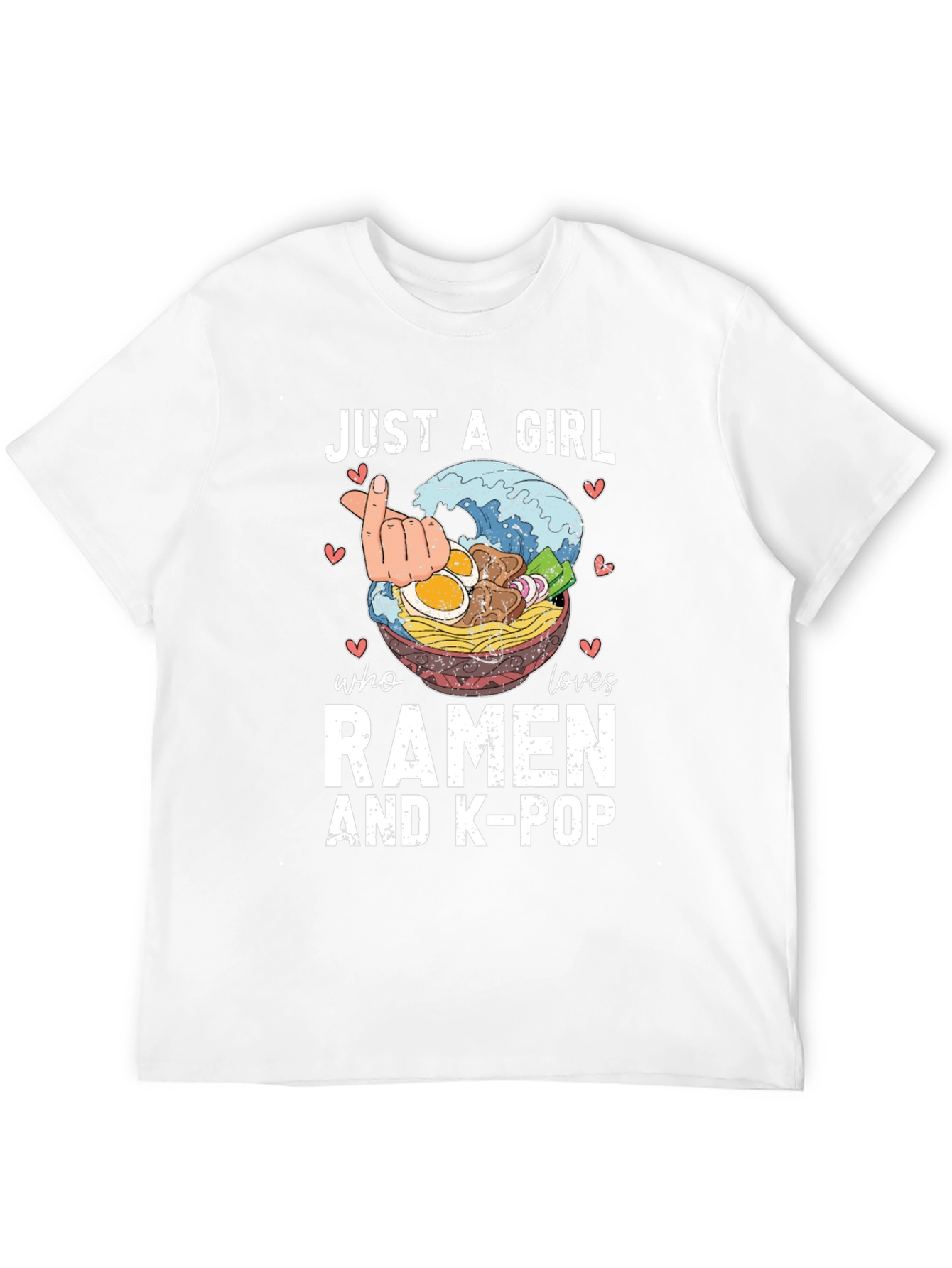 Just A Girl Who Loves Ramen & K-Pop T-Shirt
