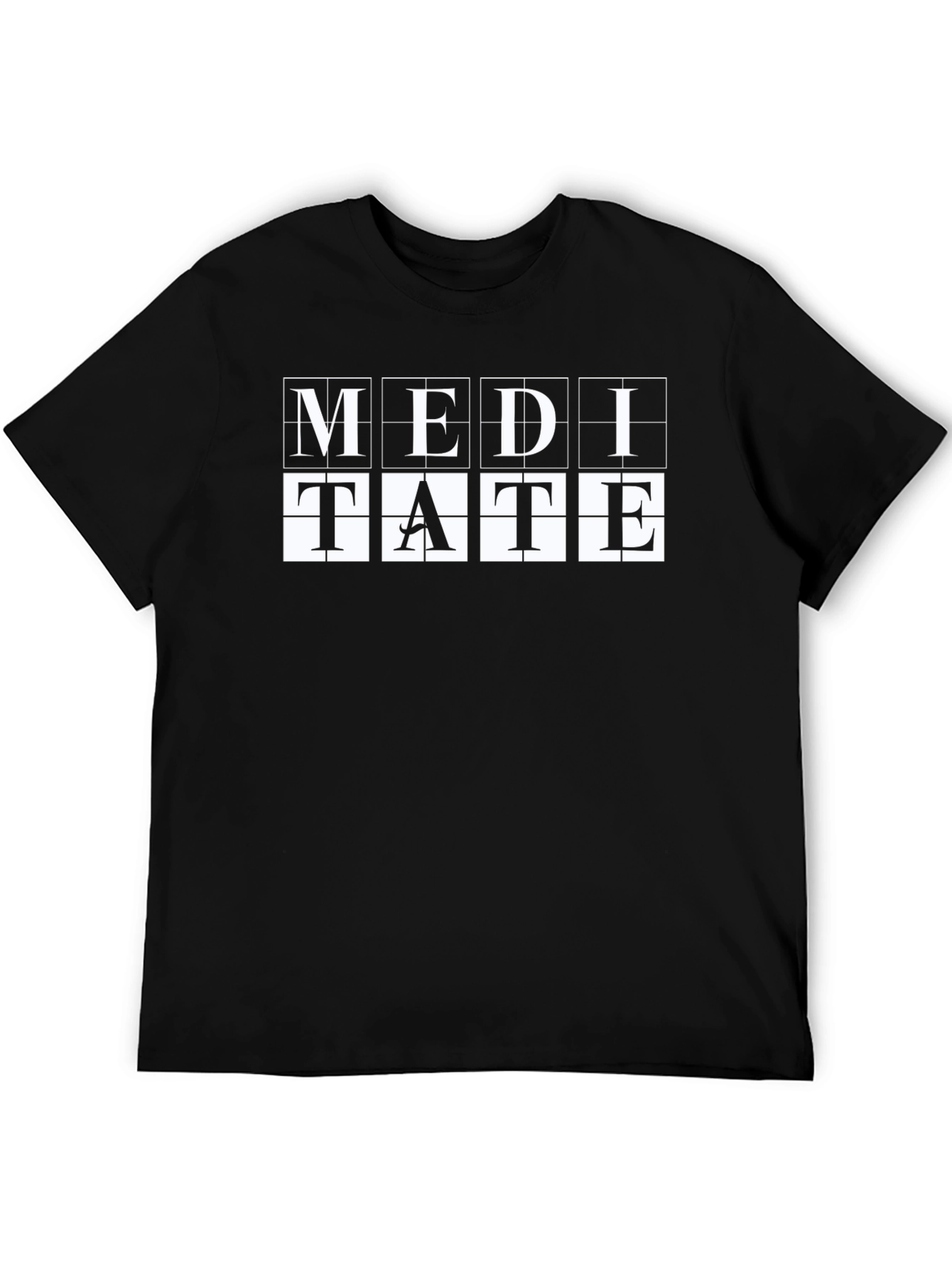 Meditate Graphic Tee - Unisex Black T-Shirt