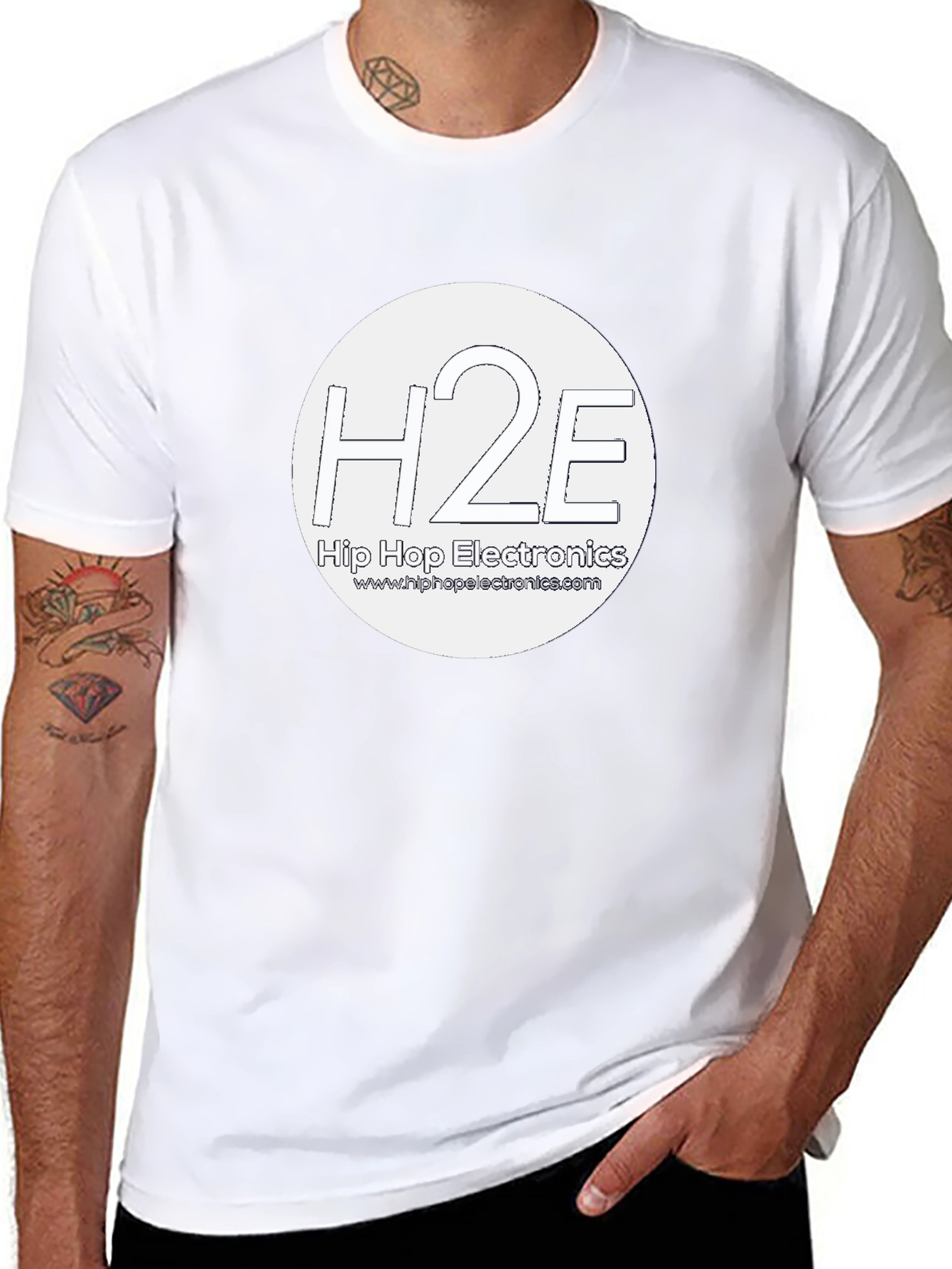 H2E Hip Hop Electronics Black T-Shirt