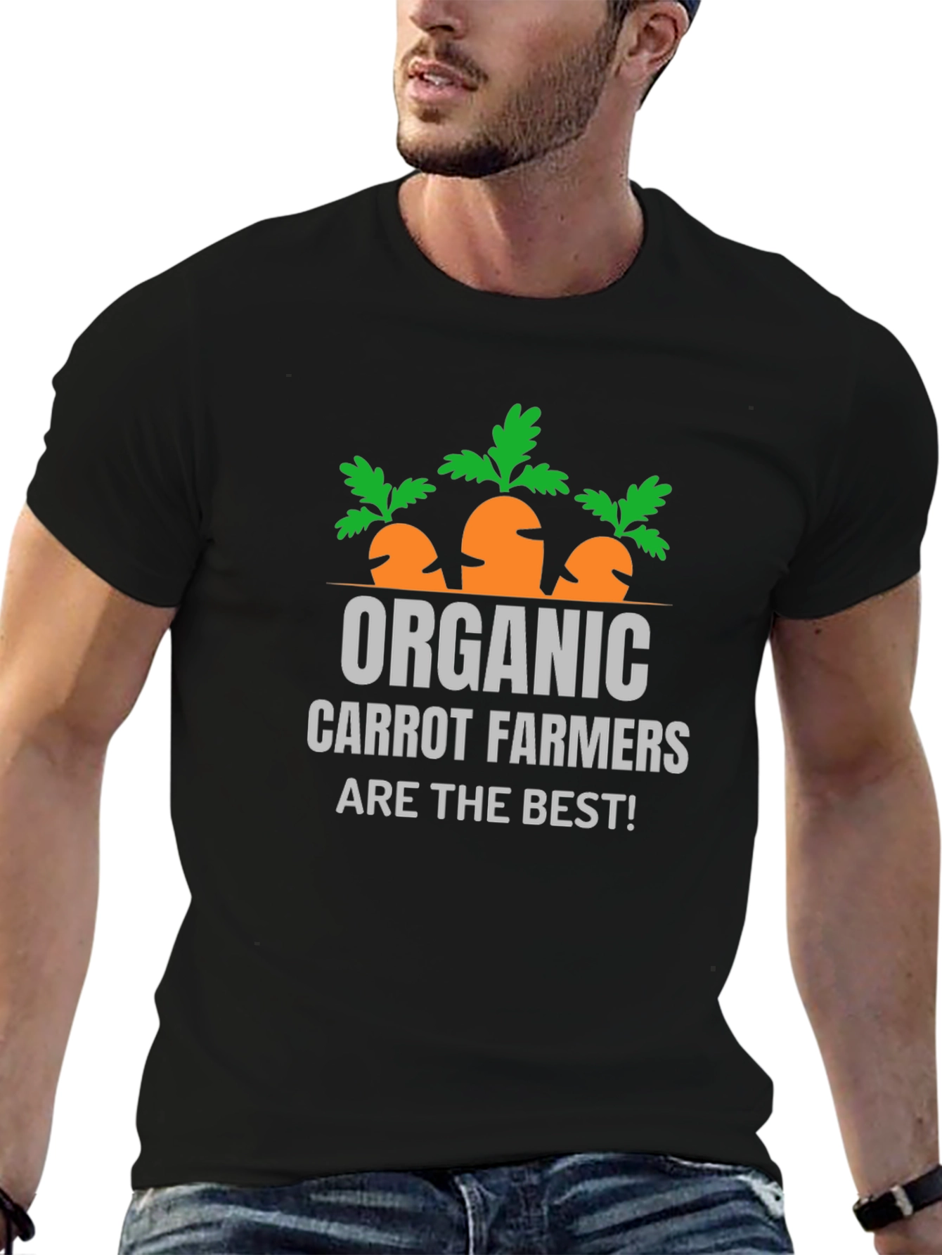 Organic Carrot Farmers T-Shirt - Black