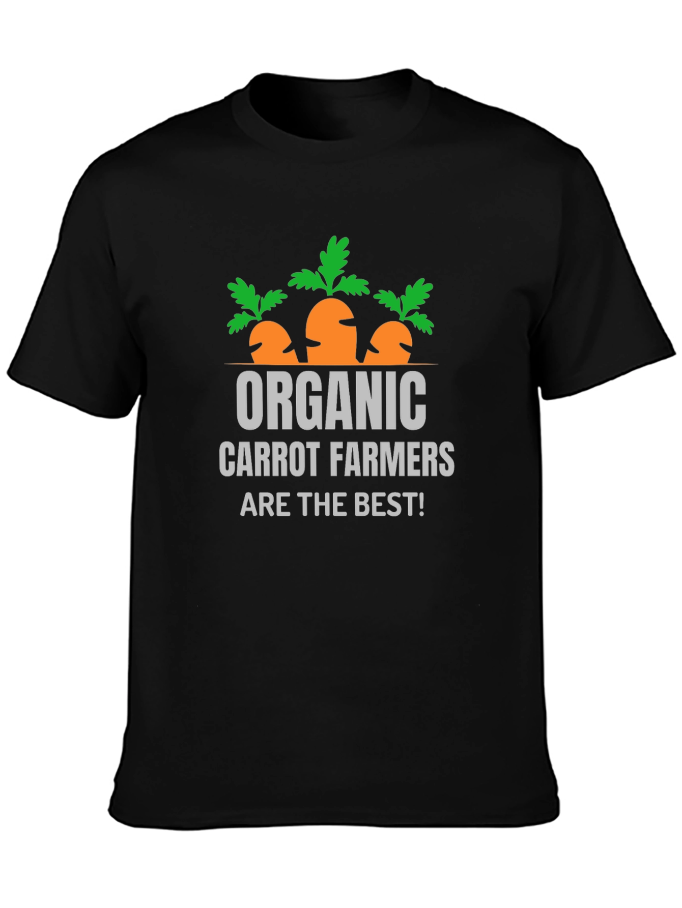 Organic Carrot Farmers T-Shirt - Black