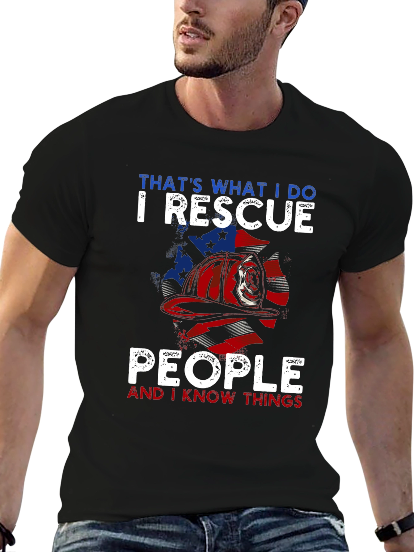 Firefighter Rescue T-Shirt - I Rescue People
