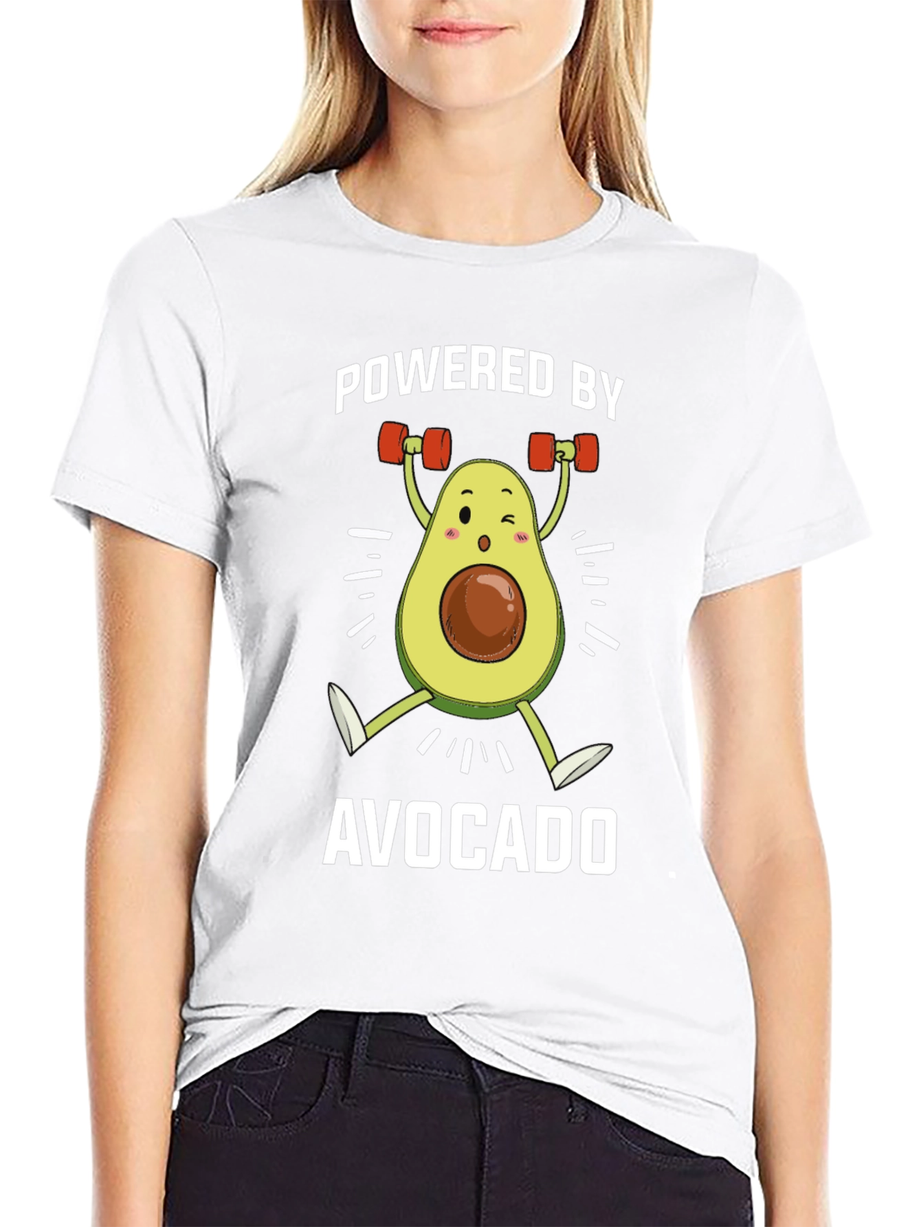 Powered by Avocado Black T-Shirt