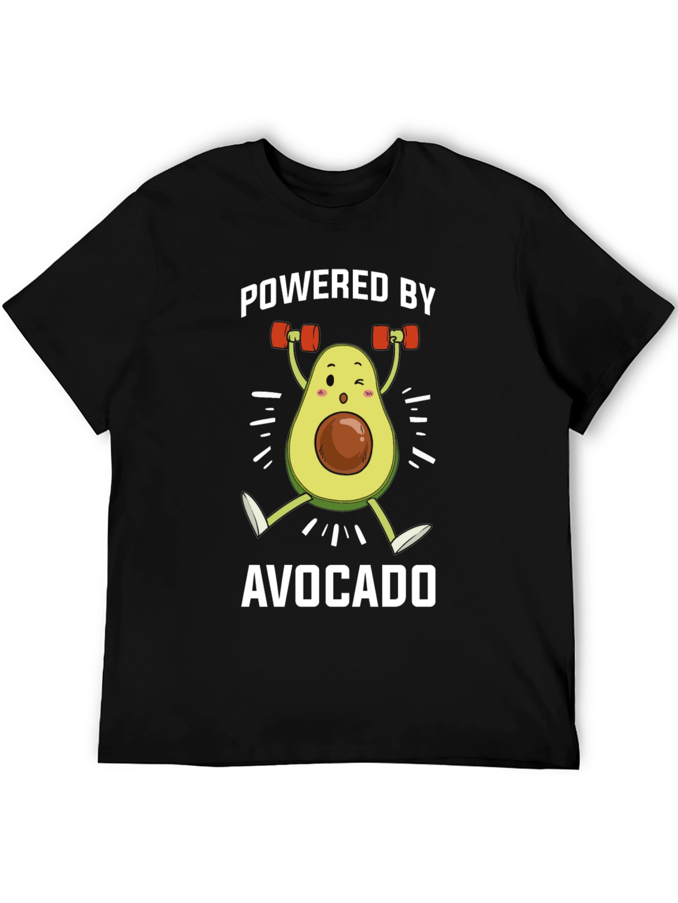 Powered by Avocado Black T-Shirt