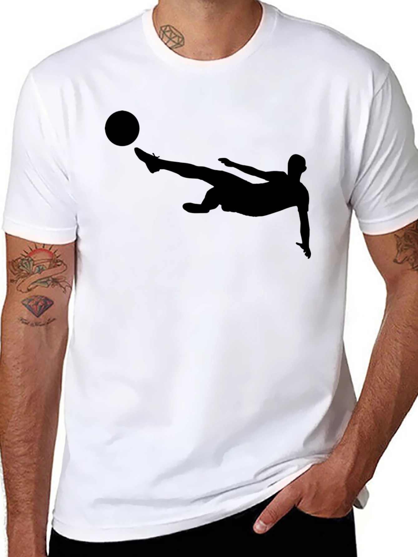 Soccer Bicycle Kick Graphic Tee