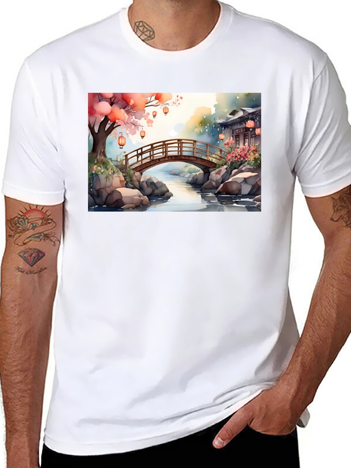 Zen Garden Bridge T-Shirt
