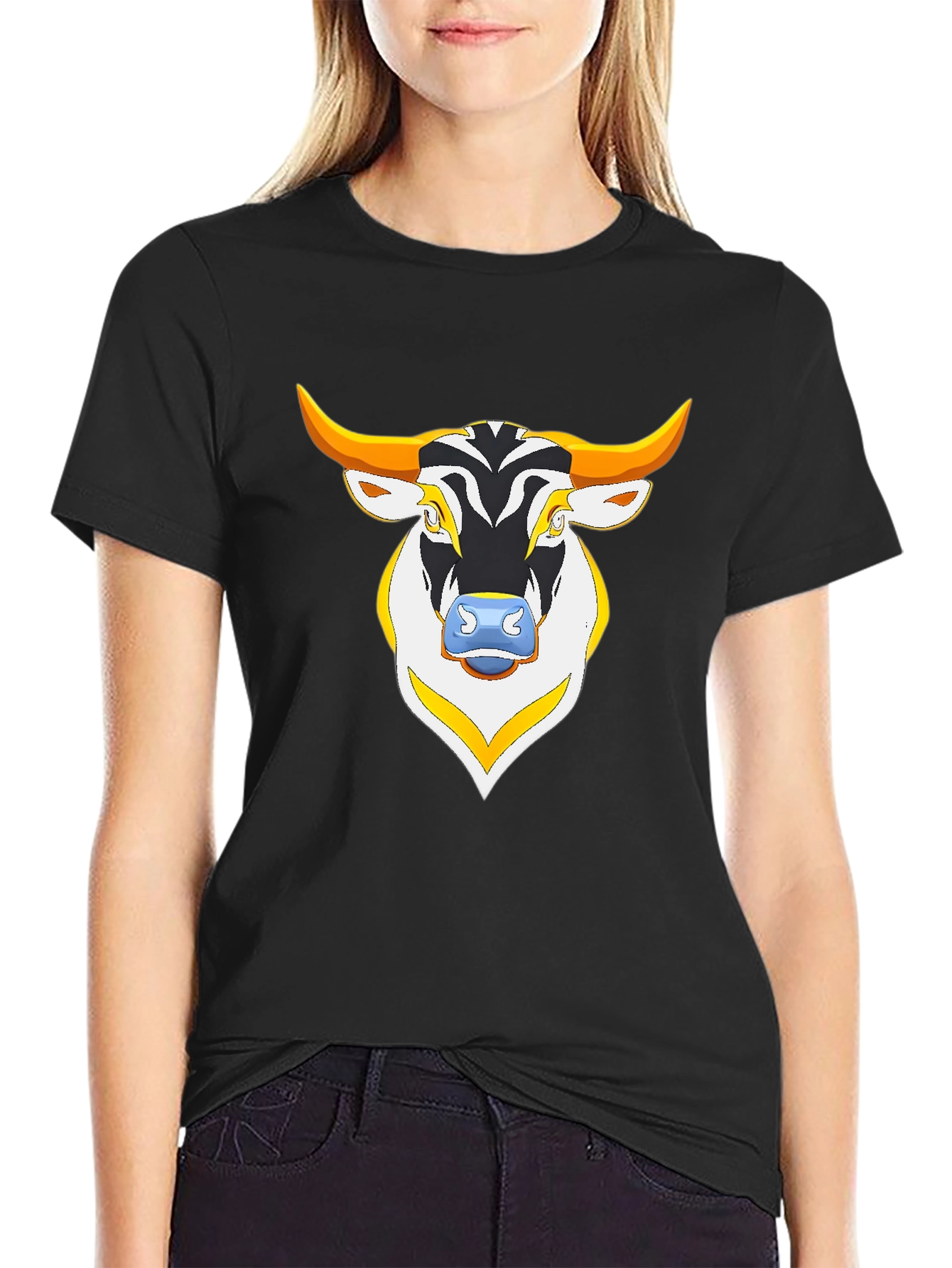 Bull Graphic Black T-Shirt