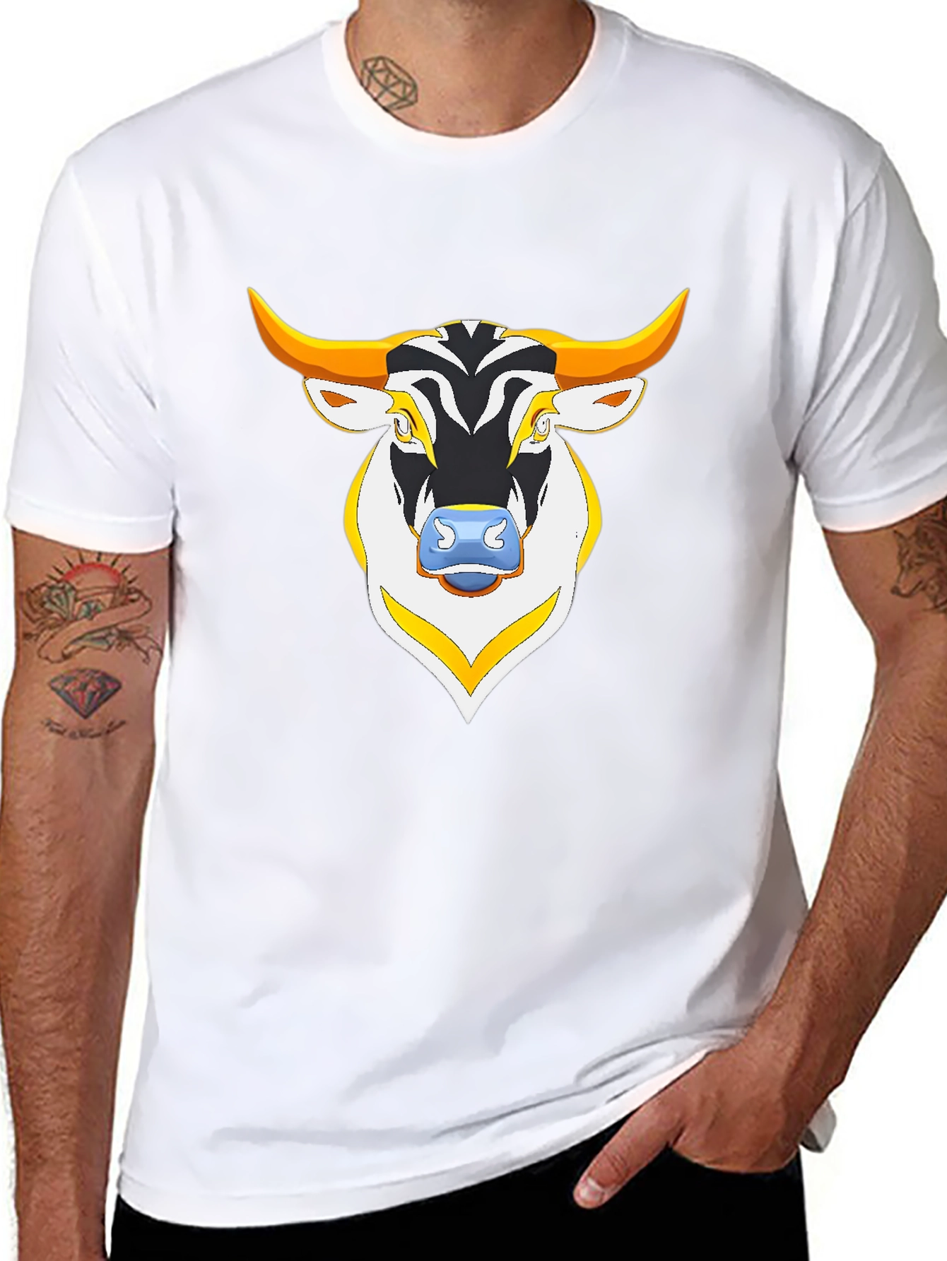 Bull Graphic Black T-Shirt