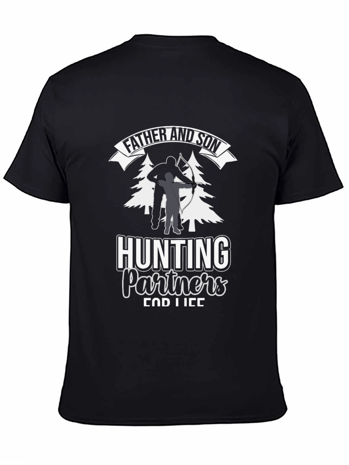 Father and Son Hunting Partners Graphic Tee