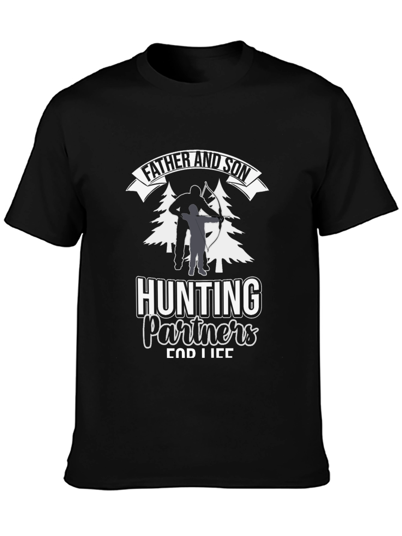 Father and Son Hunting Partners Graphic Tee