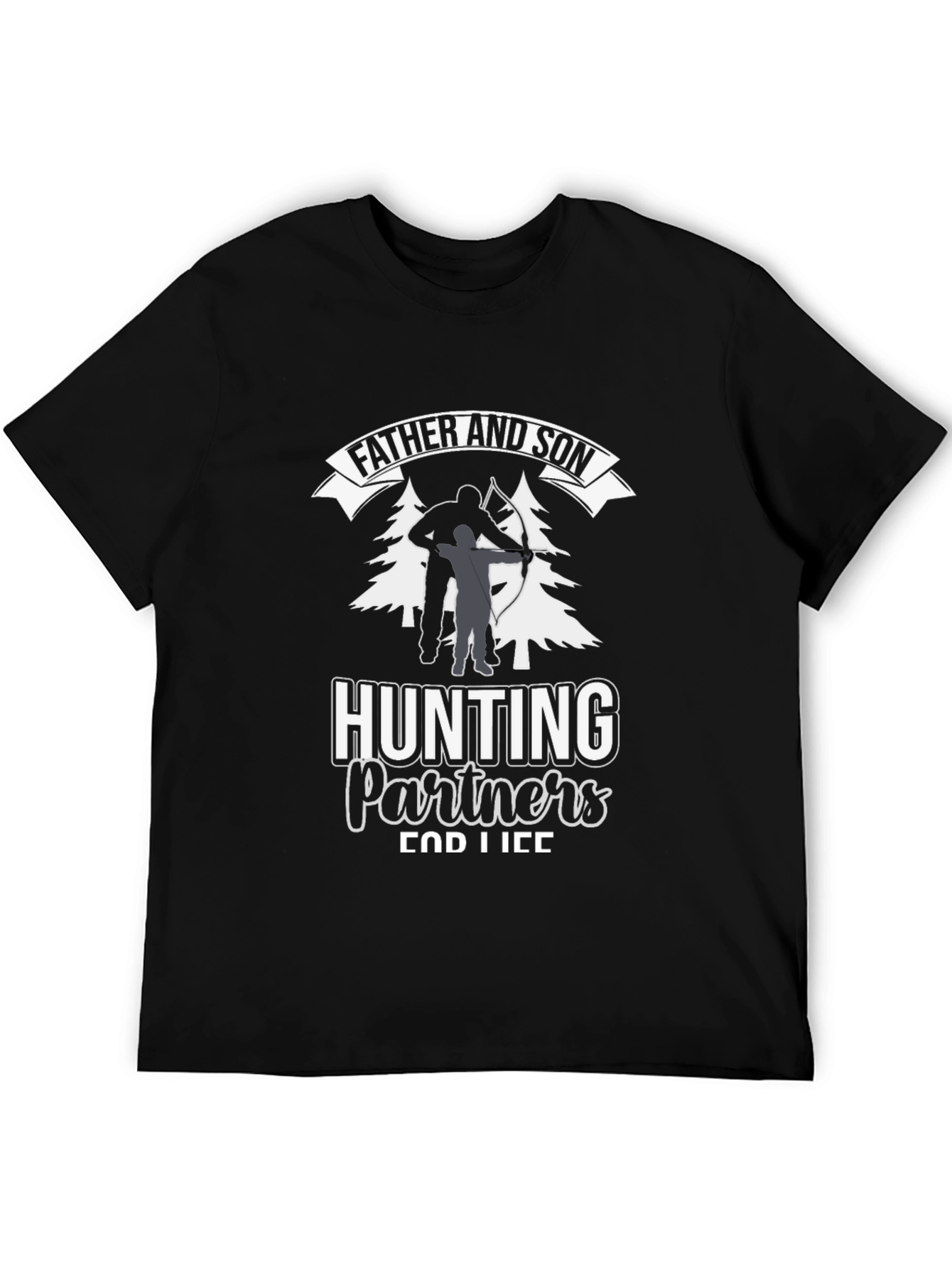 Father and Son Hunting Partners Graphic Tee