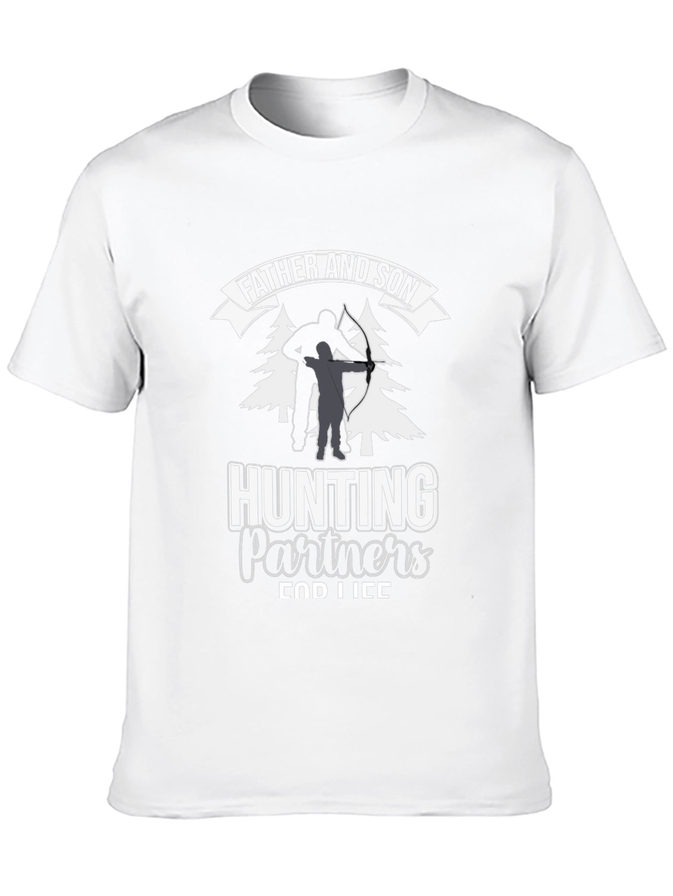 Father and Son Hunting Partners Graphic Tee