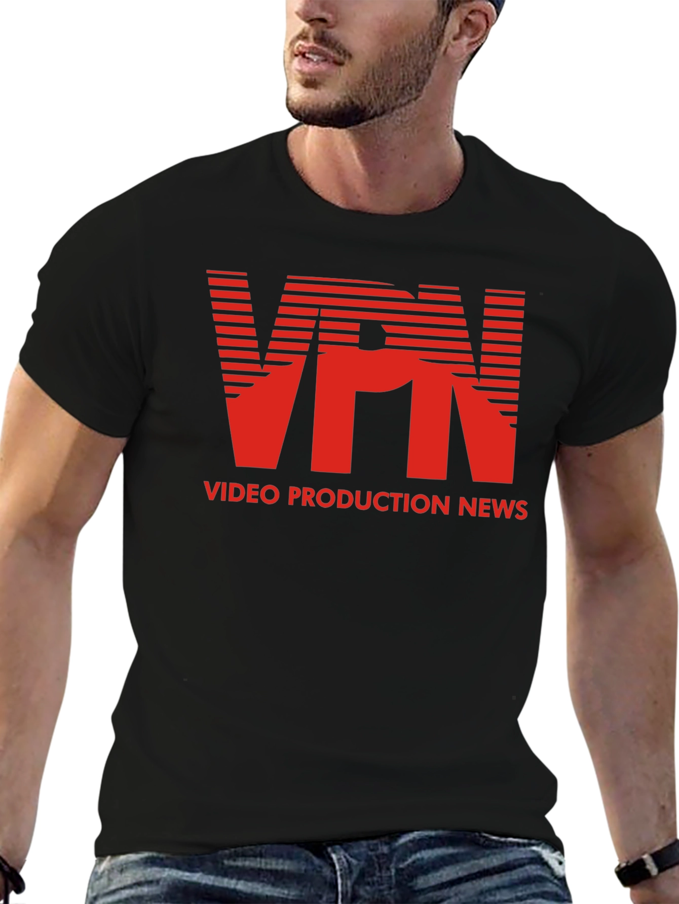 VPN Video Production News Black T-Shirt
