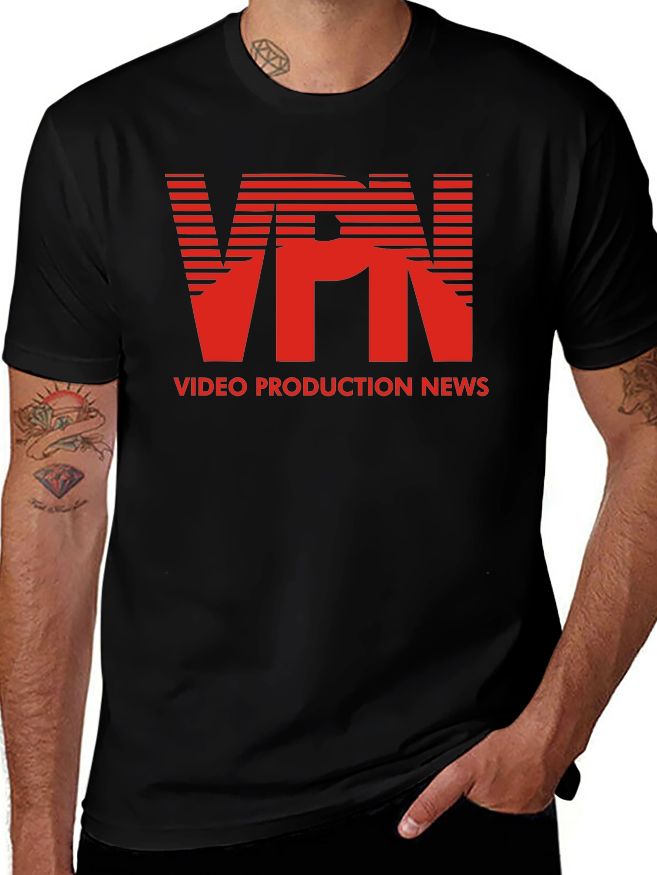 VPN Video Production News Black T-Shirt