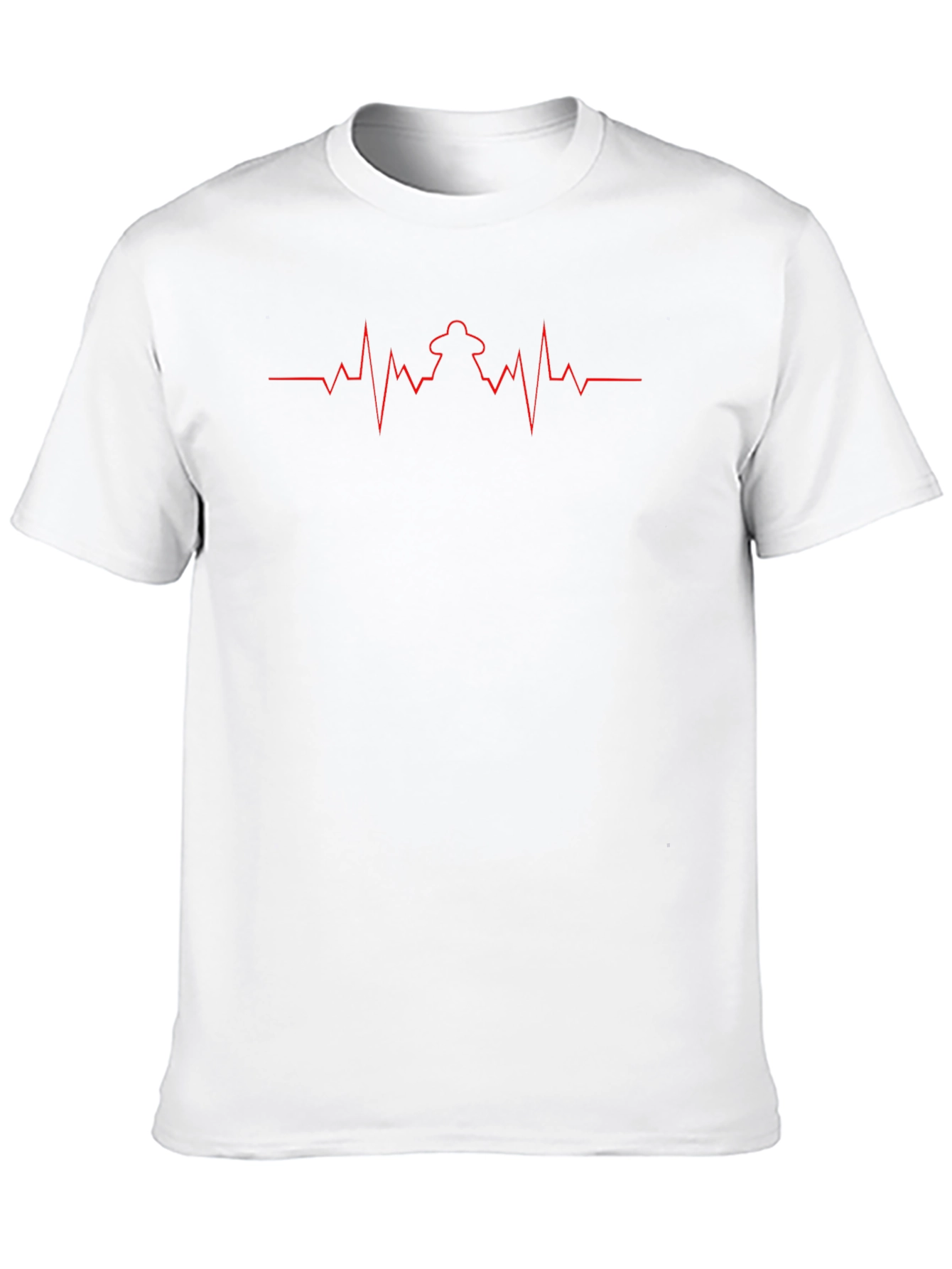 Firefighter Heartbeat T-Shirt - Black