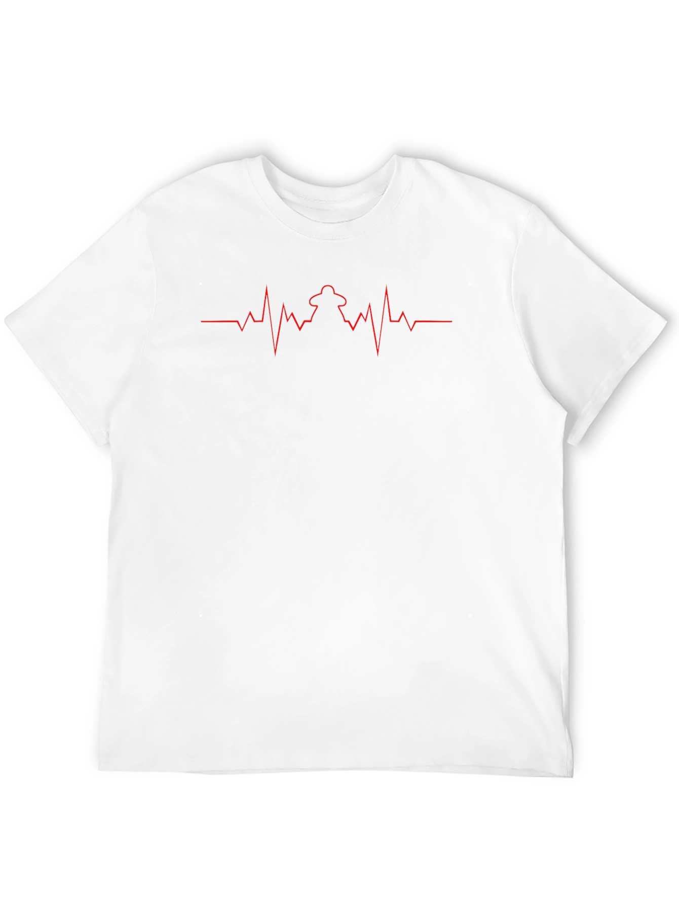 Firefighter Heartbeat T-Shirt - Black