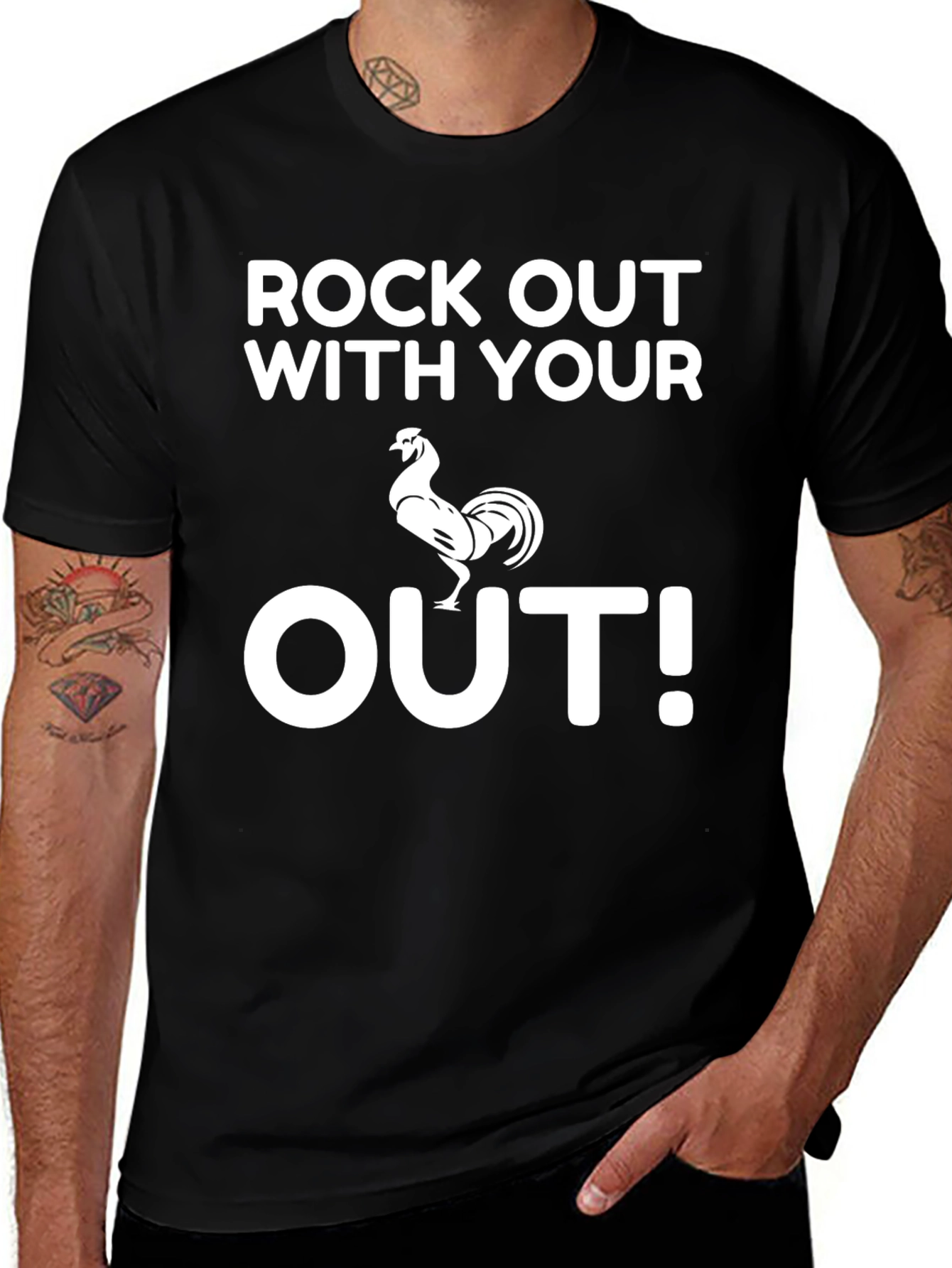Rock Out With Your Cock Out Funny T-Shirt