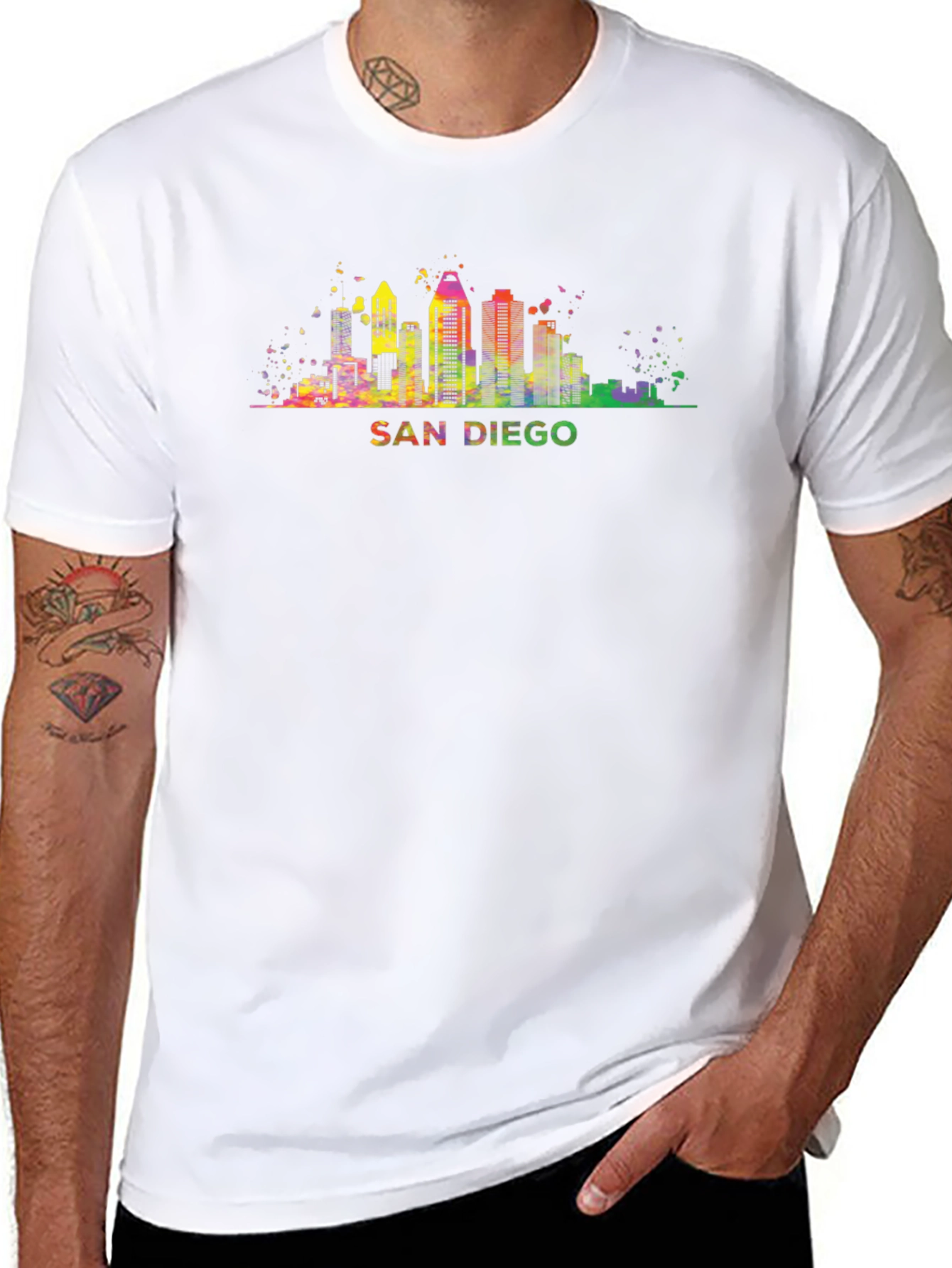 San Diego Skyline Graphic T-Shirt