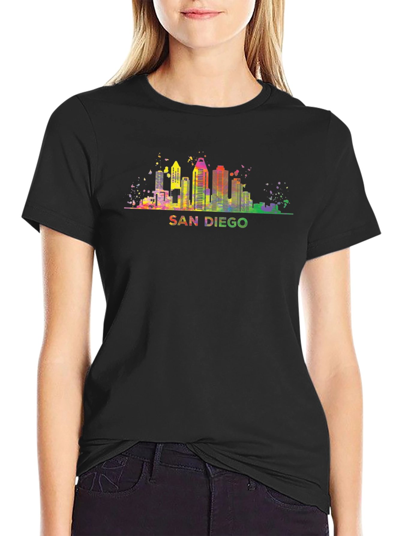 San Diego Skyline Graphic T-Shirt