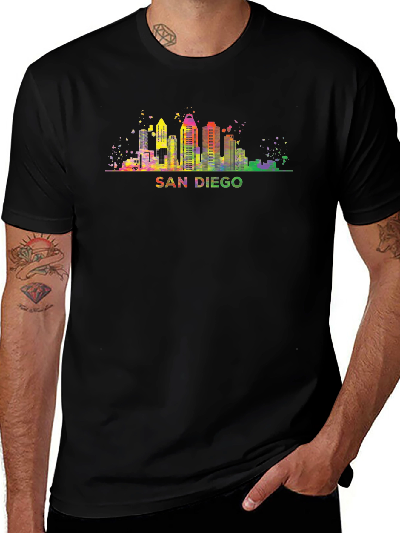 San Diego Skyline Graphic T-Shirt
