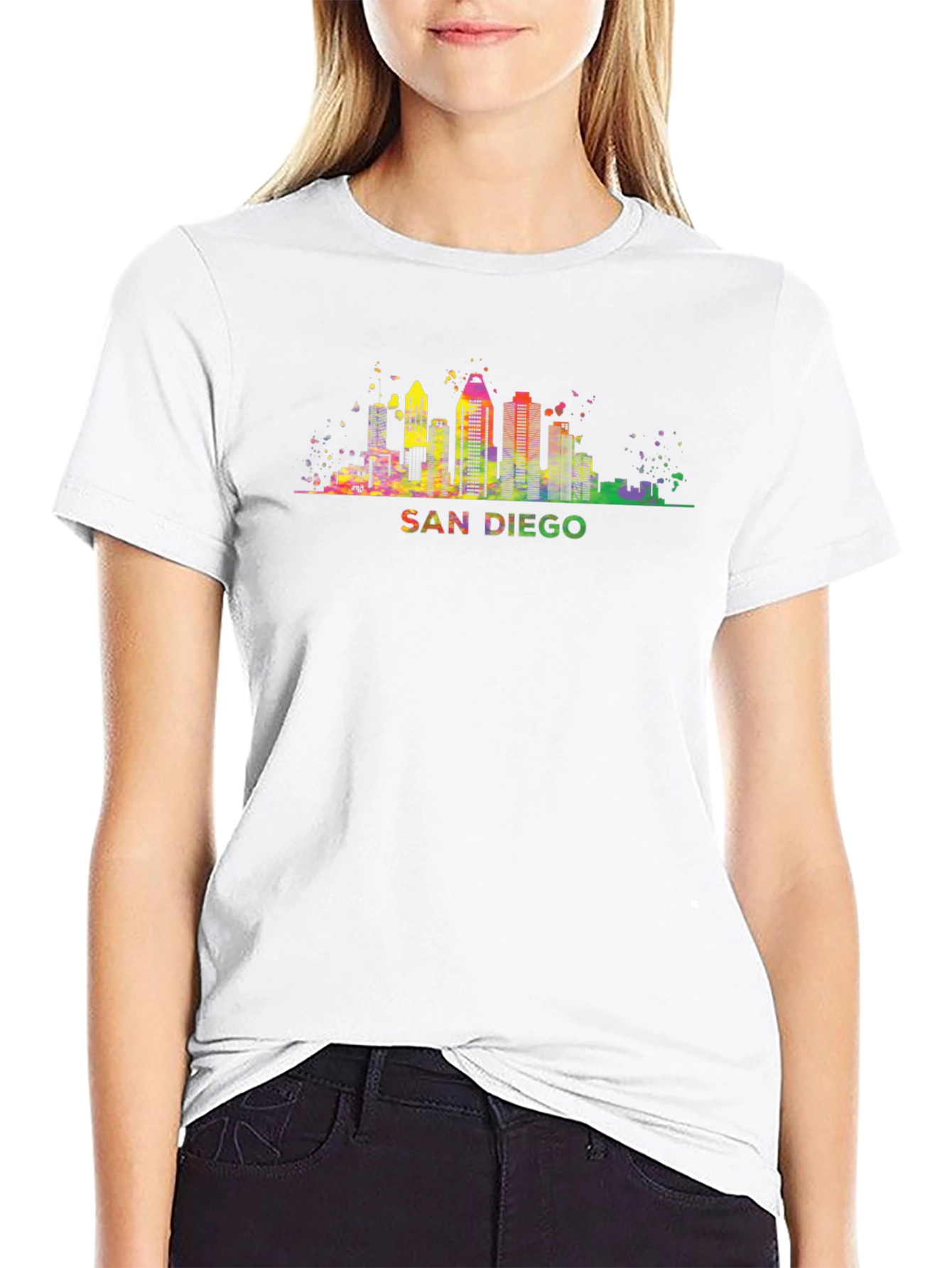 San Diego Skyline Graphic T-Shirt