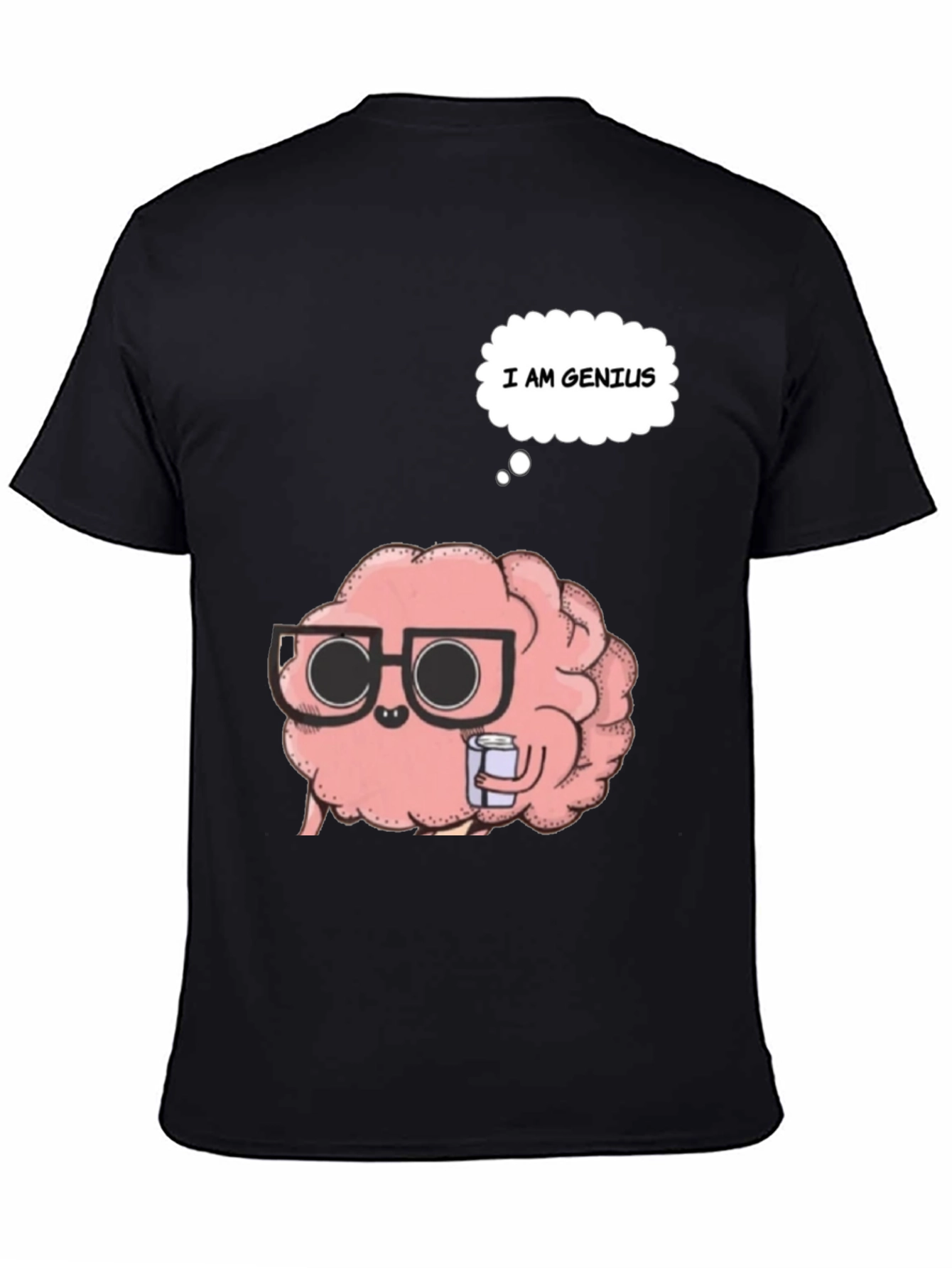 Brainy Genius T-Shirt - Black